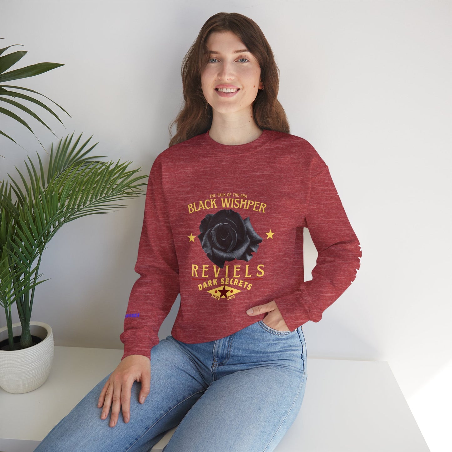 Unisex Heavy Blend™ Crewneck Sweatshirt_ N3+ Series UHBCSS PT2WV011_ Limited Edition Pure Luxury by WesternWaves: