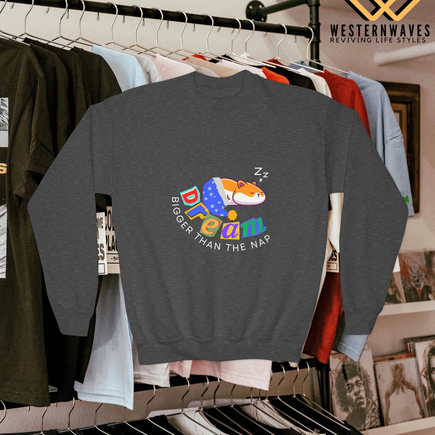 Youth Crewneck Sweatshirt_ N3+ Series YCNSS PT2WW001_ Limited Edition Perfect Companion for the School, Sports & Casual hangouts by WesternWaves: