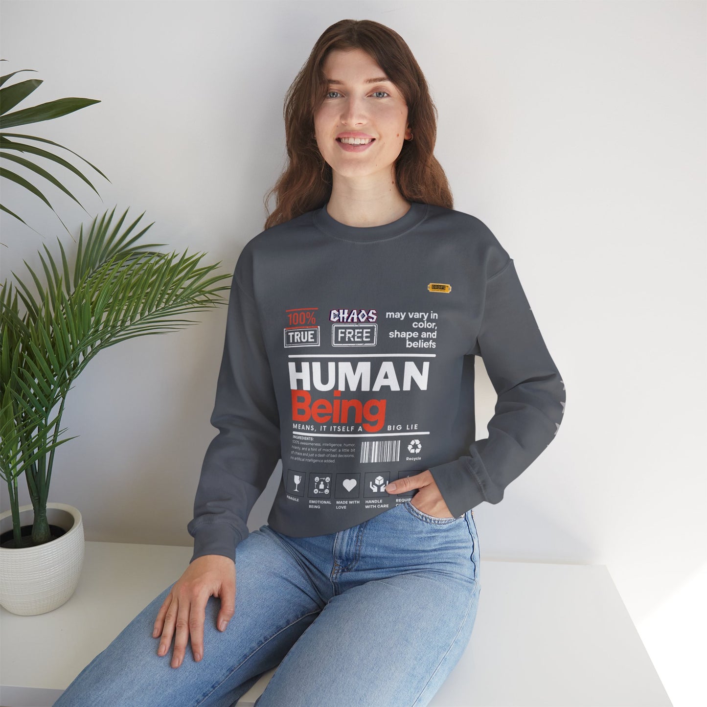 Unisex Heavy Blend™ Crewneck Sweatshirt_ N2 Series UHBCSS PT2WW019_ Limited Edition Pure Luxury By WesternWaves:
