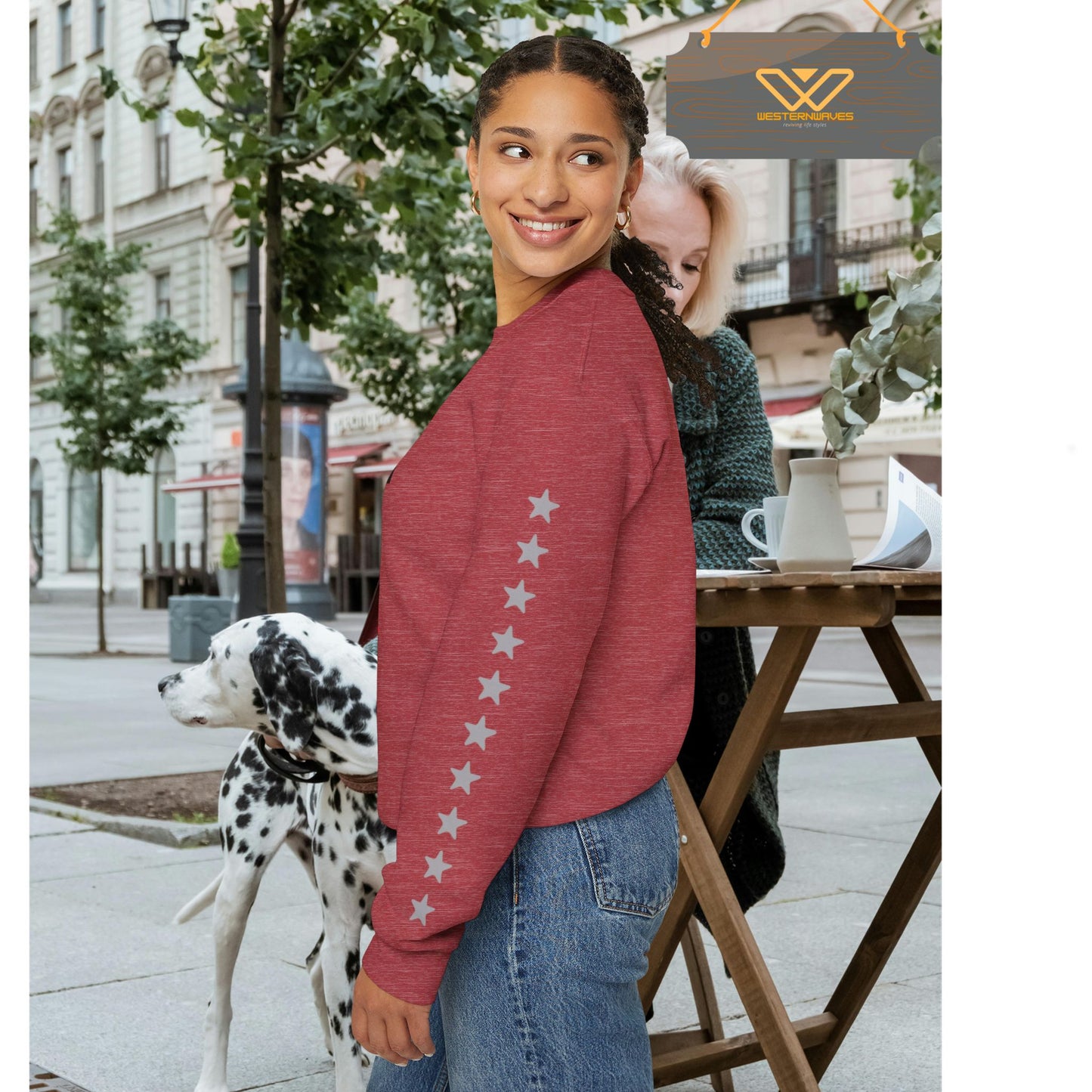 Unisex Heavy Blend™ Crewneck Sweatshirt_ N2+ Series UHBCSS PT2WW003_ Limited Edition Pure Luxury by WesternWaves:
