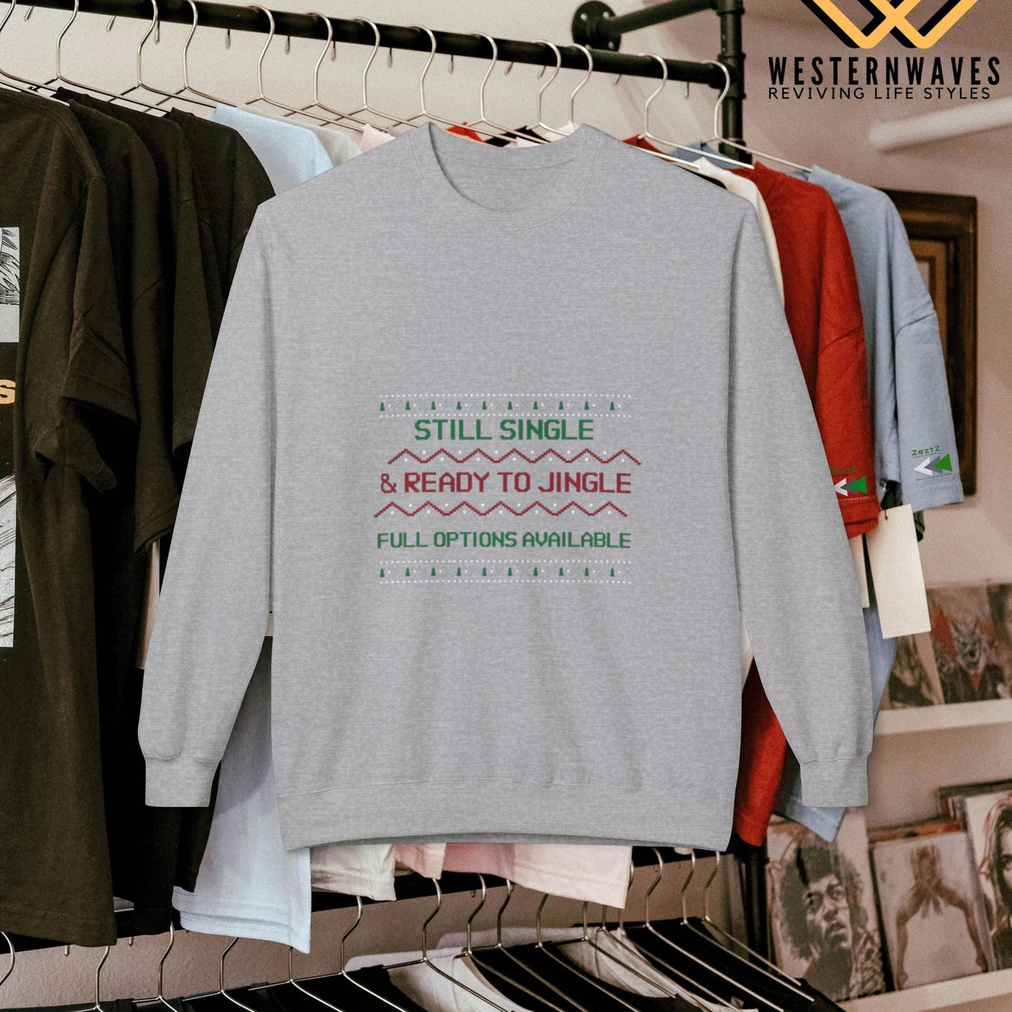 Softstyle Fleece Sweatshirt - N3+ Series SSFSS PT2WW001_ Limited Edition Cozy, Eco-Friendly, Unisex product by WesternWaves: