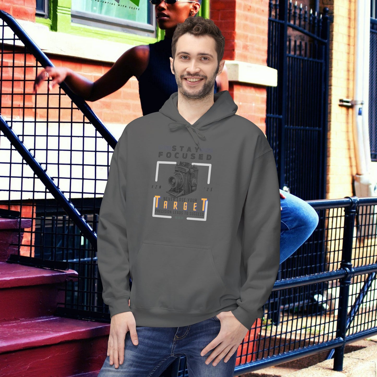 Unisex Midweight Softstyle Fleece Hoodie_ N3+ Series USMWSSFH PT2WW006_ Limited Edition Luxuriously Soft 100% Cotton Face by WesternWaves: