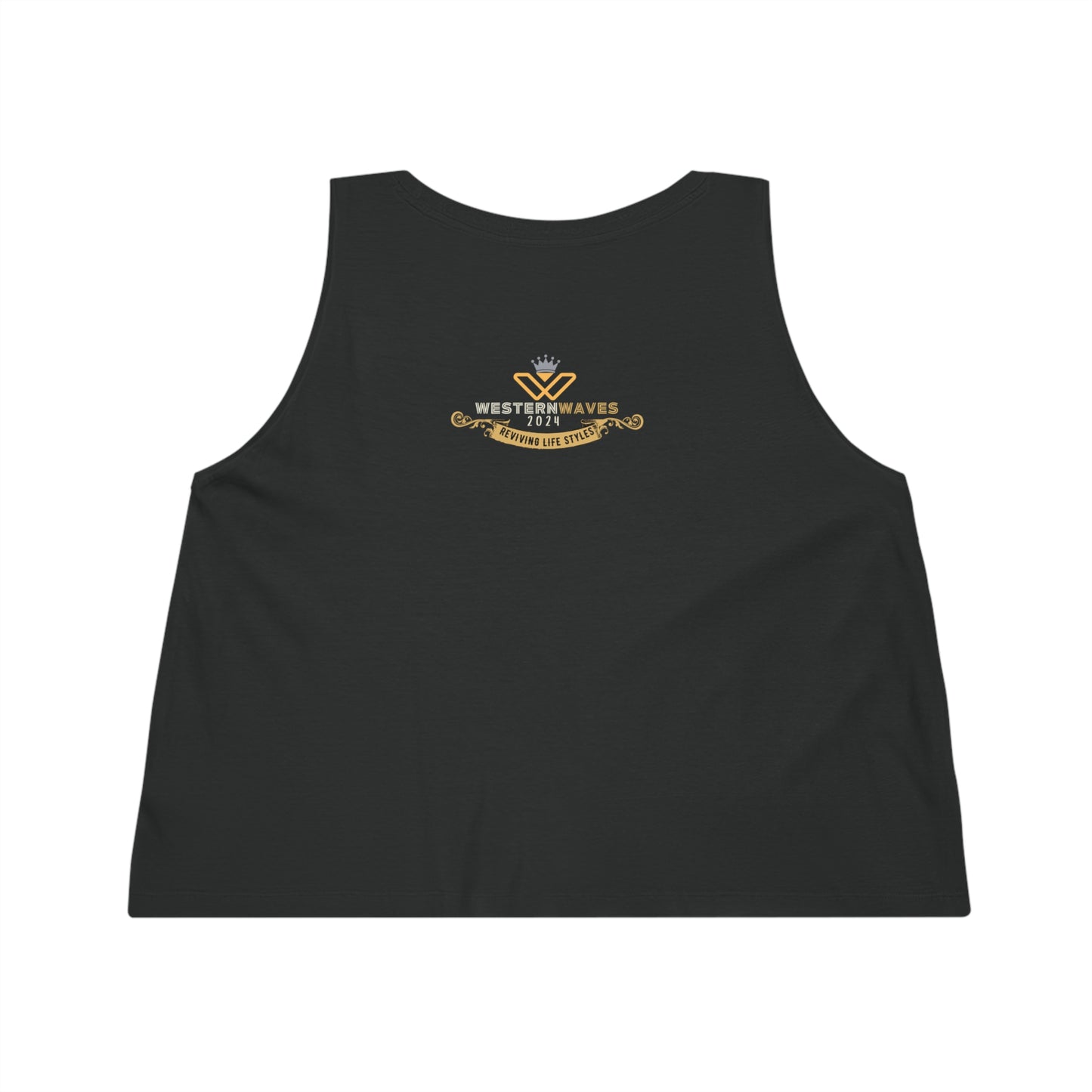 Women's Dancer Cropped Tank Top_ N2+ Series WDCTT PT2WW004_ Limited Edition Graceful Movements by WesternWaves: