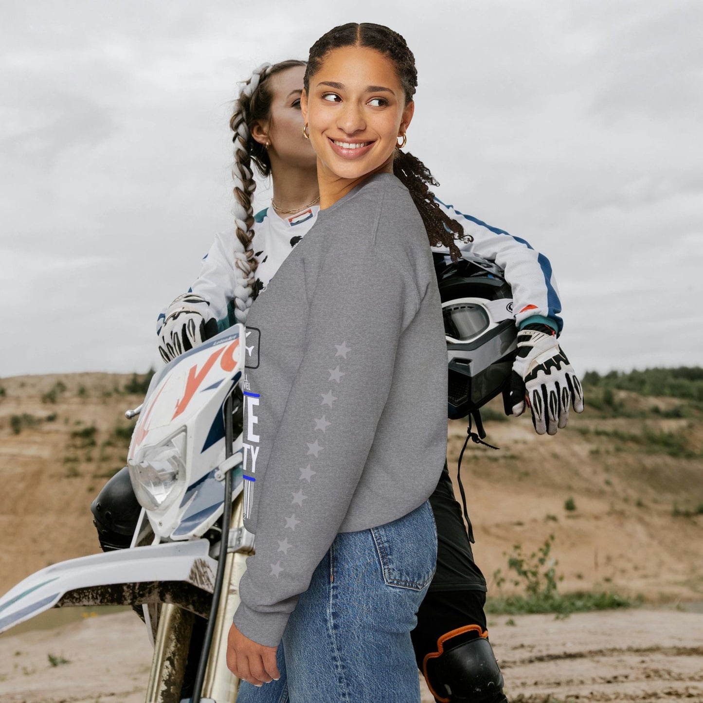 Unisex Heavy Blend™ Crewneck Sweatshirt_ N2 Sports Series UHBCSS PT2WW004_ Limited Edition 'DROPS' Brand Sweatshirt by WesternWaves: