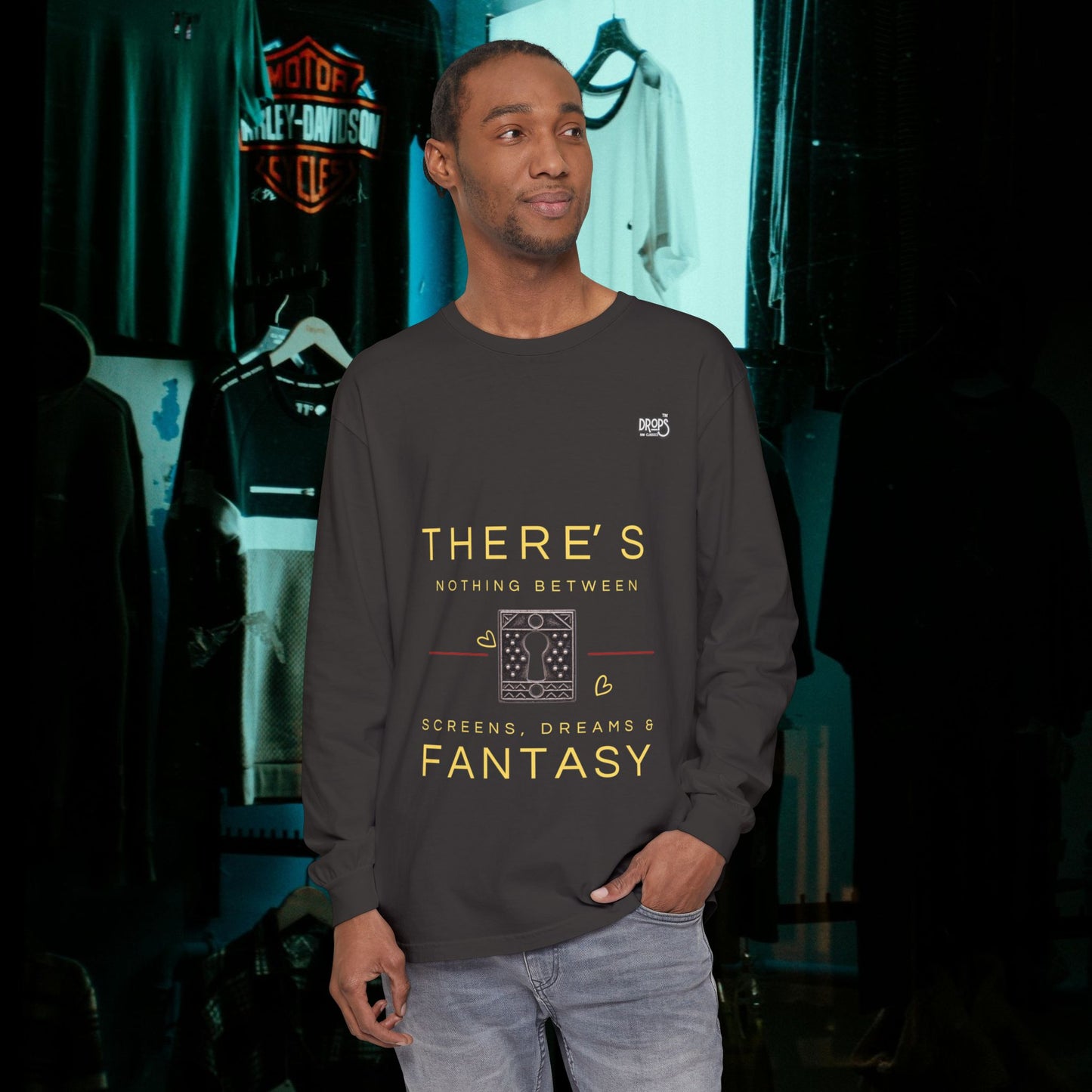 Unisex Long Sleeve T-Shirt_ N7+ Series USLSTSHIRT PT2WW001_ Limited Edition Trendy Vibes by WesternWaves: