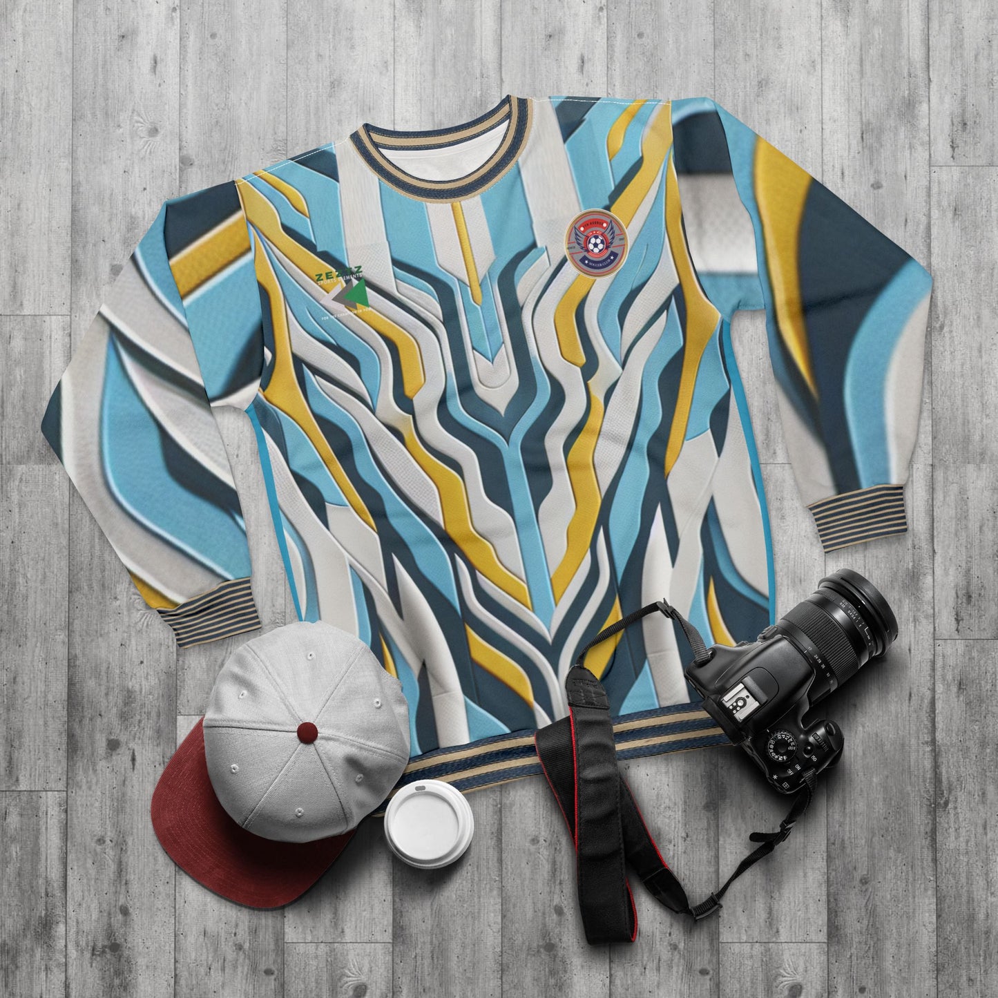 Vibrant Unisex Sweatshirt_ Series UWD 061_ Limited Edition Soccerwear/Streetwear by WesternWaves: