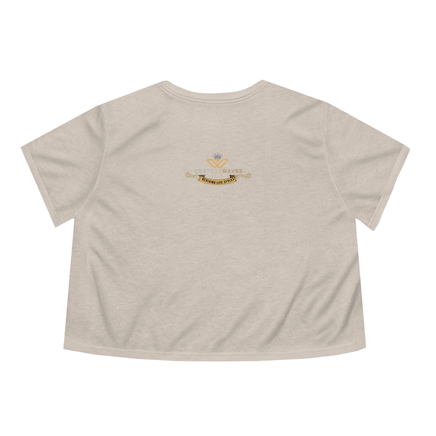 Women's Flowy Cropped Tee_ N+ Series WFCT PT2WW001_ Chic Comfort Tee by Bella + Canvas_ Limited Edition by WesternWaves:
