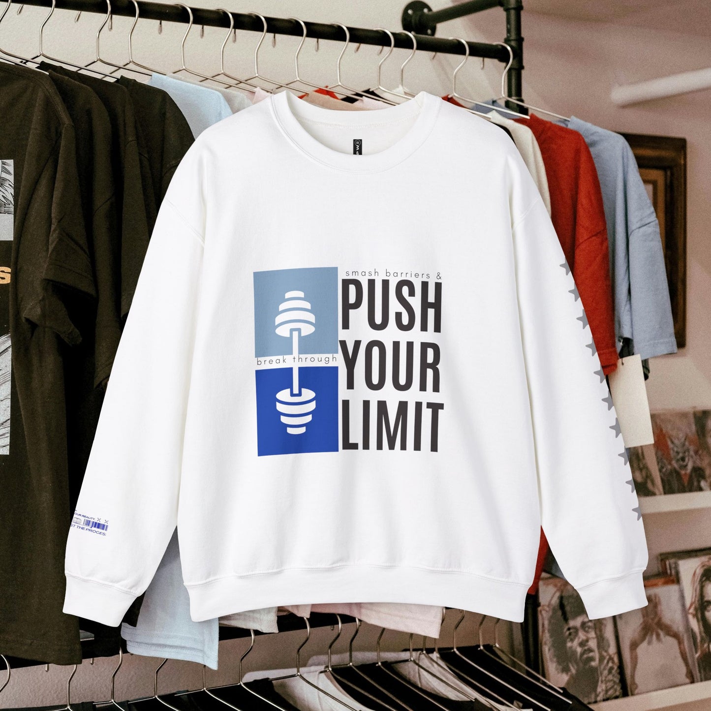 Unisex Heavy Blend™ Crewneck Sweatshirt_ N+ Series UHBCSS PT2WW027_ Limited Edition by WesternWaves: