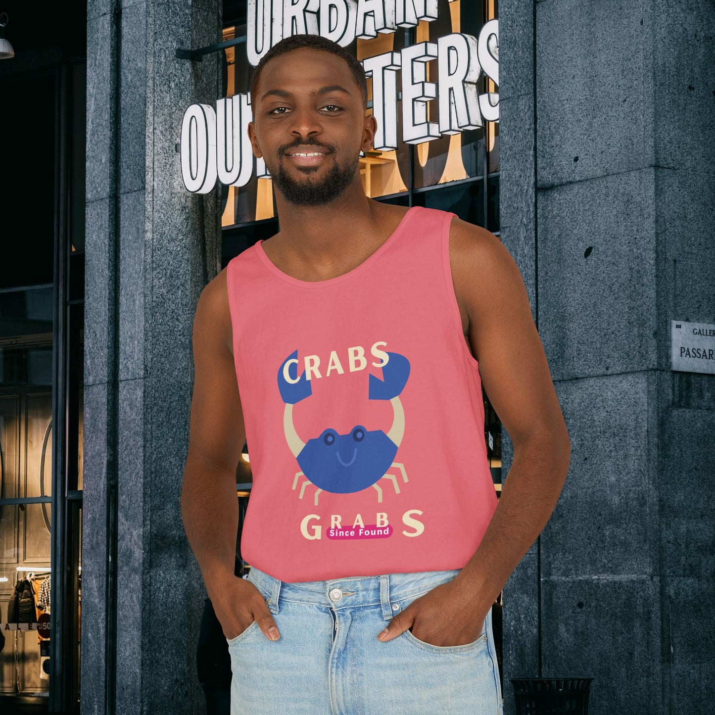 Unisex Garment-Dyed Tank Top_ N2+ Series USGDTT PT2WW013_ Limited Edition Comfort & Style by WesternWaves: