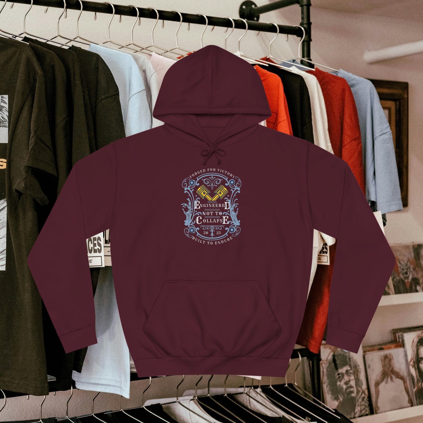 Unisex College Hoodie_ N3+ Series SCH PT2WW004_ Limited Edition Timeless Unisex Design by WesternWaves: