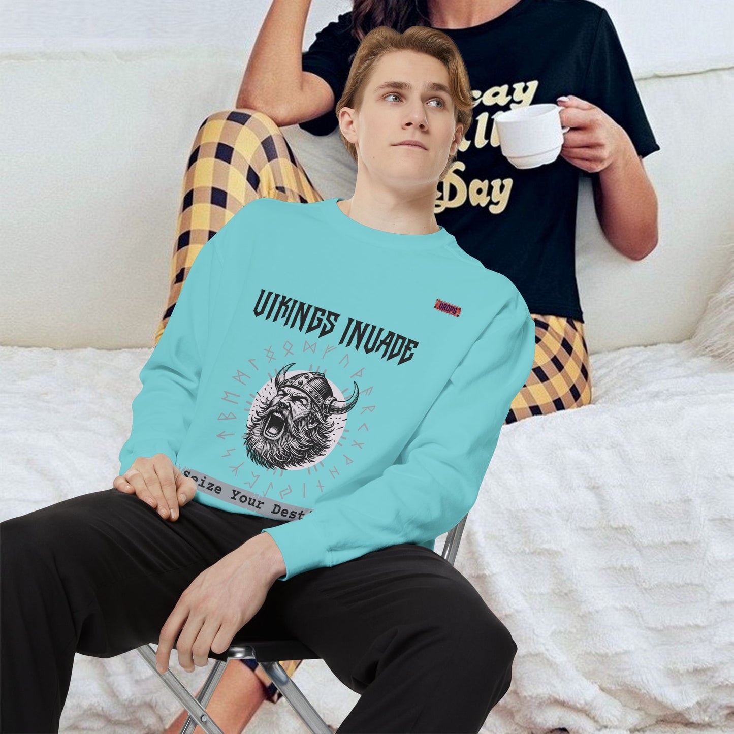 Unisex Garment-dyed Sweatshirt_ Series UWD 063_ Limited Edition Cozy Apparel for Adventurers by WesternWaves: