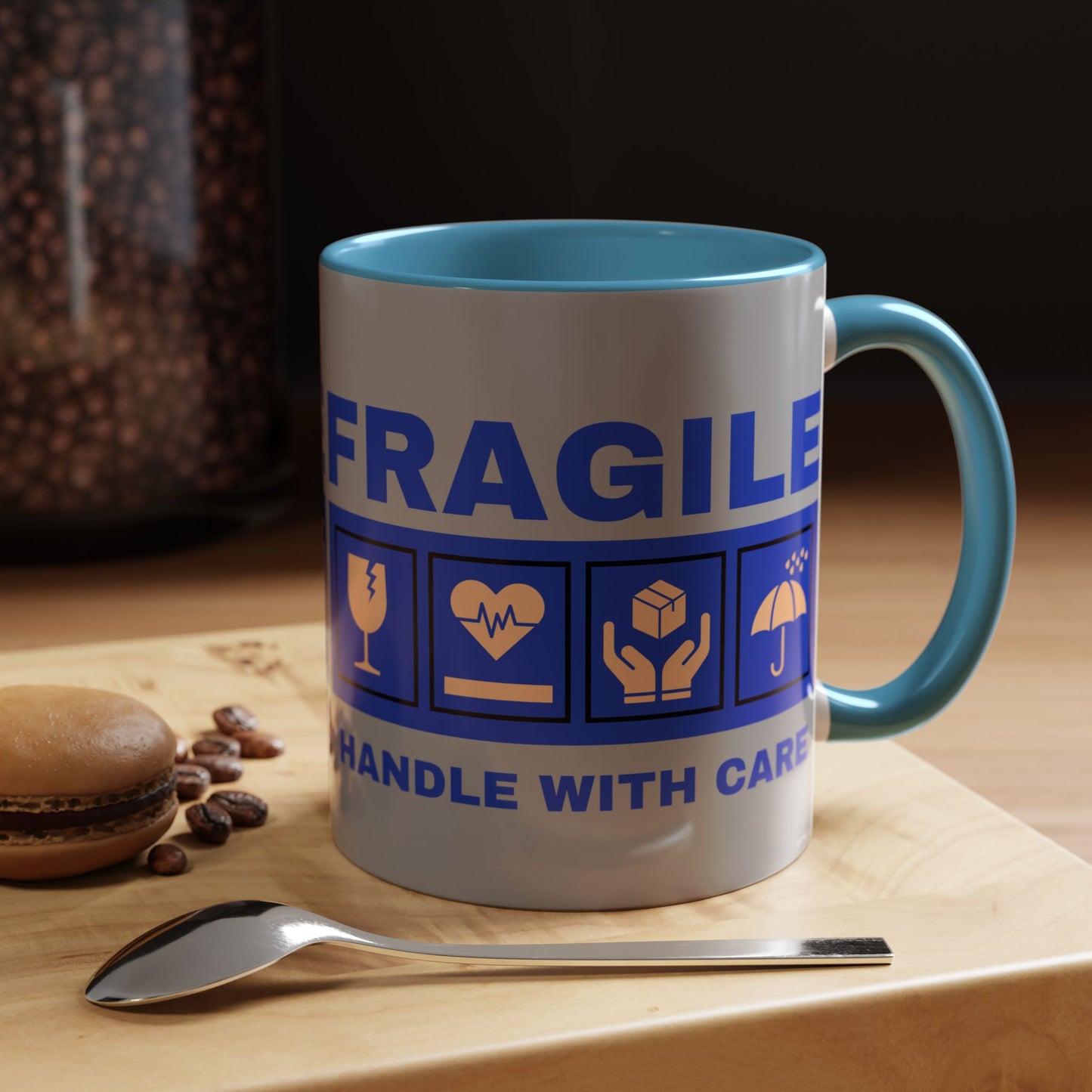 Accent Coffee Mug 11, 15oz_ N2+ Series ACM11OZ PT2WW006_ Vibrant Limited Edition Design by WesternWawes: