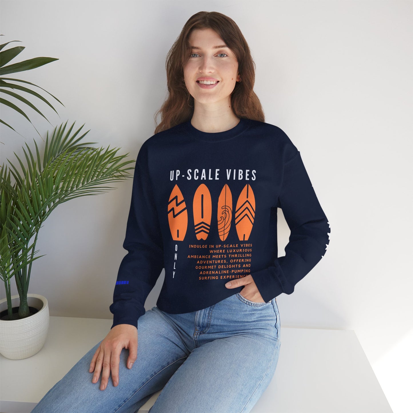 Unisex Heavy Blend™ Crewneck Sweatshirt_ N3+ Series UHBCSS PT2WW009_ Limited Edition Pure Luxury by WesternWaves: