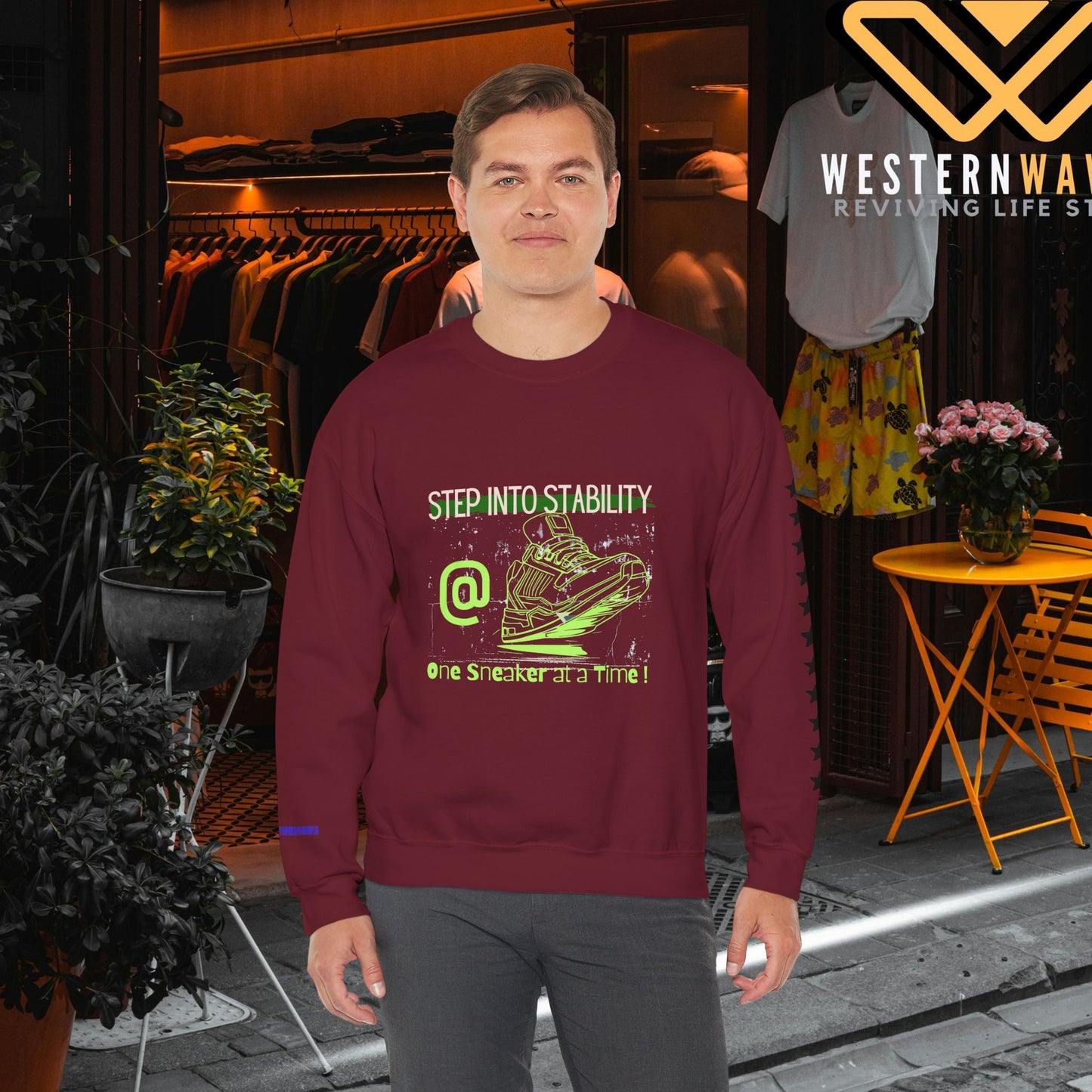 Unisex Heavy Blend™ Crewneck Sweatshirt_ N3+ Series UHBCSS PT2WW032_ Limited Edition Pure Luxury By WesternWaves:
