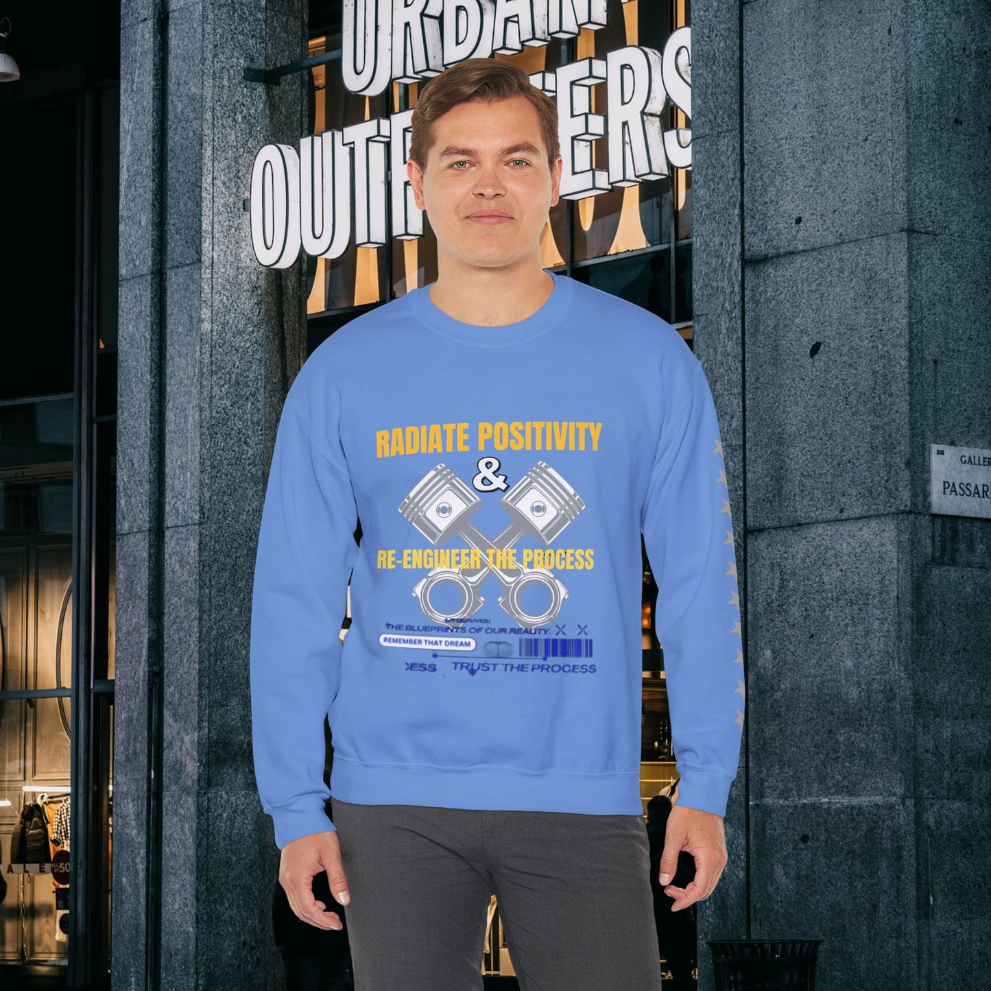 Unisex Heavy Blend™ Crewneck Sweatshirt_ N2 Series UHBCSS PT2WW004_ Limited Edition Pure Luxury by WesternWaves: