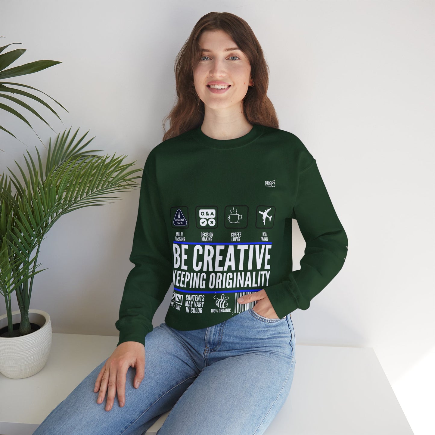 Unisex Heavy Blend™ Crewneck Sweatshirt_ N2 Sports Series UHBCSS PT2WW004_ Limited Edition 'DROPS' Brand Sweatshirt by WesternWaves: