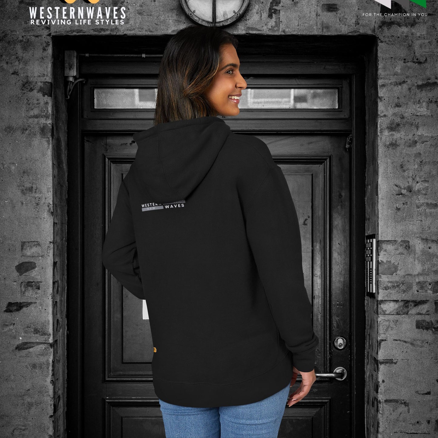 Unisex French Terry Hoodie_ 24 June 2025_ Limited Edition Stylish Fashion by WesternWaves: