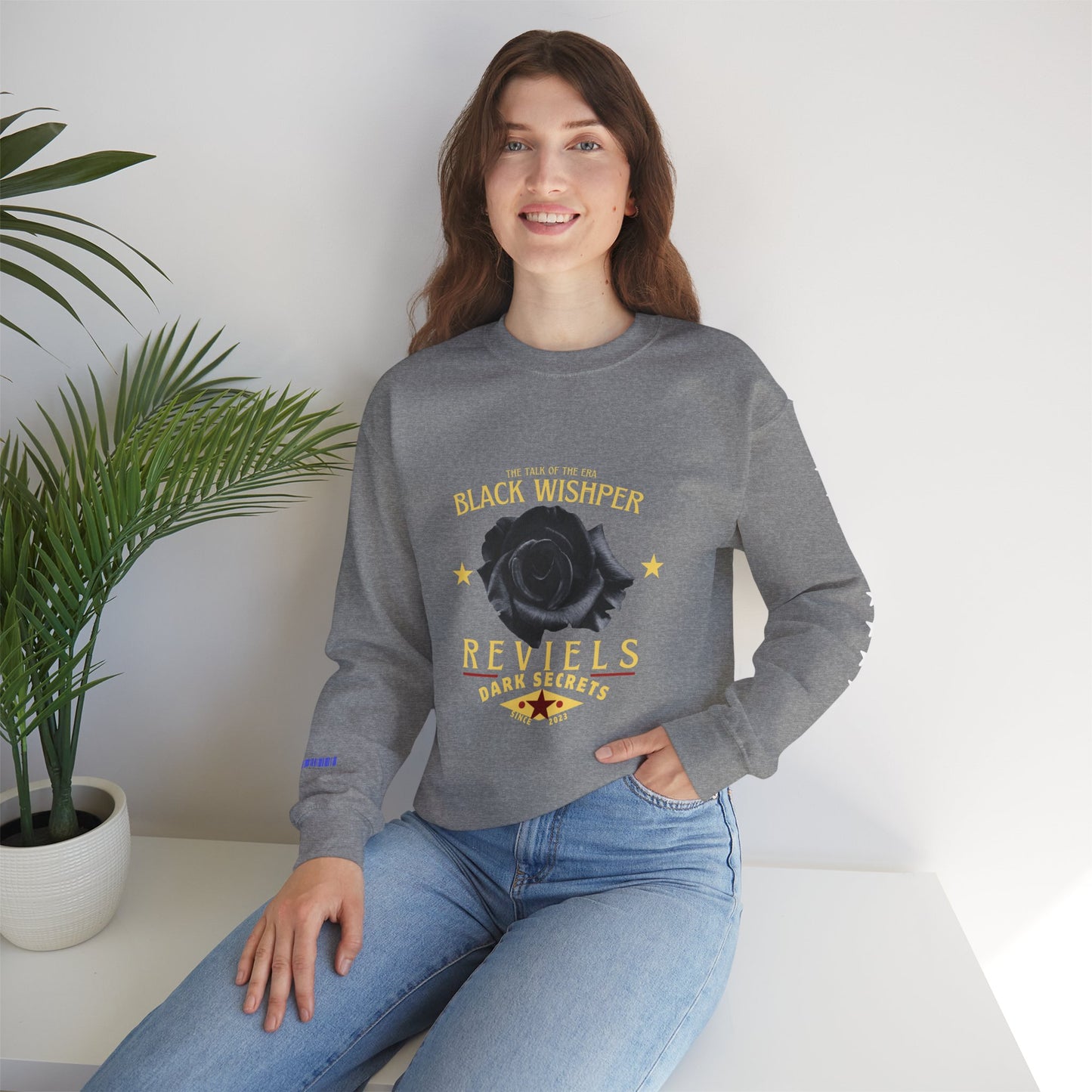 Unisex Heavy Blend™ Crewneck Sweatshirt_ N3+ Series UHBCSS PT2WV011_ Limited Edition Pure Luxury by WesternWaves: