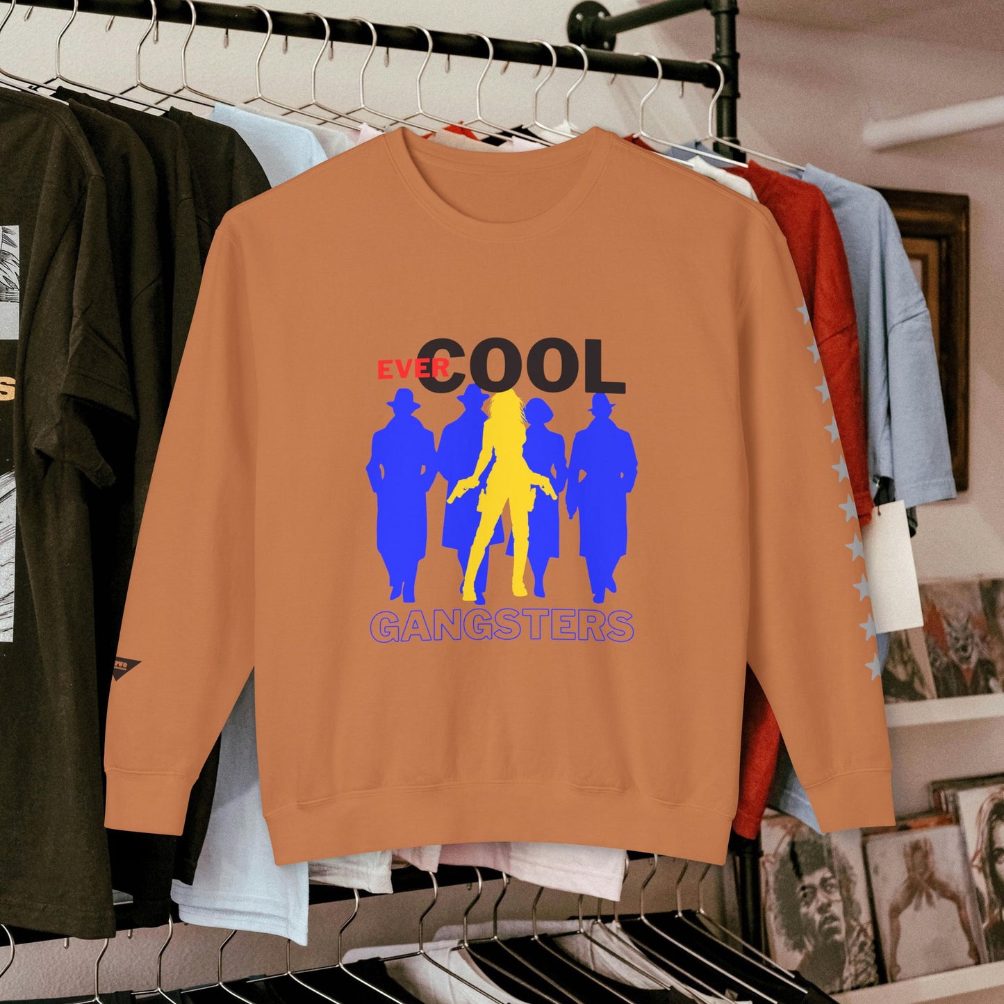 Unisex Lightweight Crewneck Sweatshirt_ N3+ Series ULWCSS PT2WW001_ Limited Edition by WesternWaves: