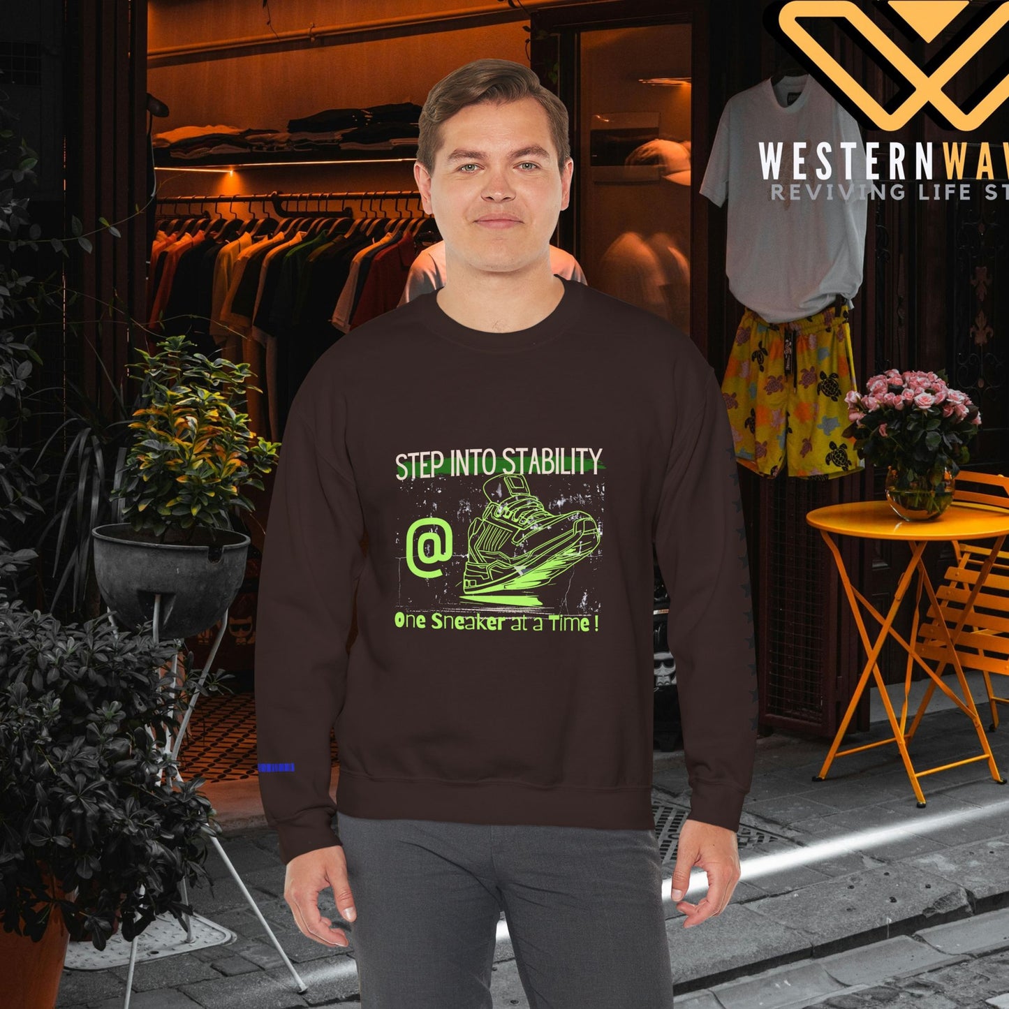 Unisex Heavy Blend™ Crewneck Sweatshirt_ N3+ Series UHBCSS PT2WW032_ Limited Edition Pure Luxury By WesternWaves: