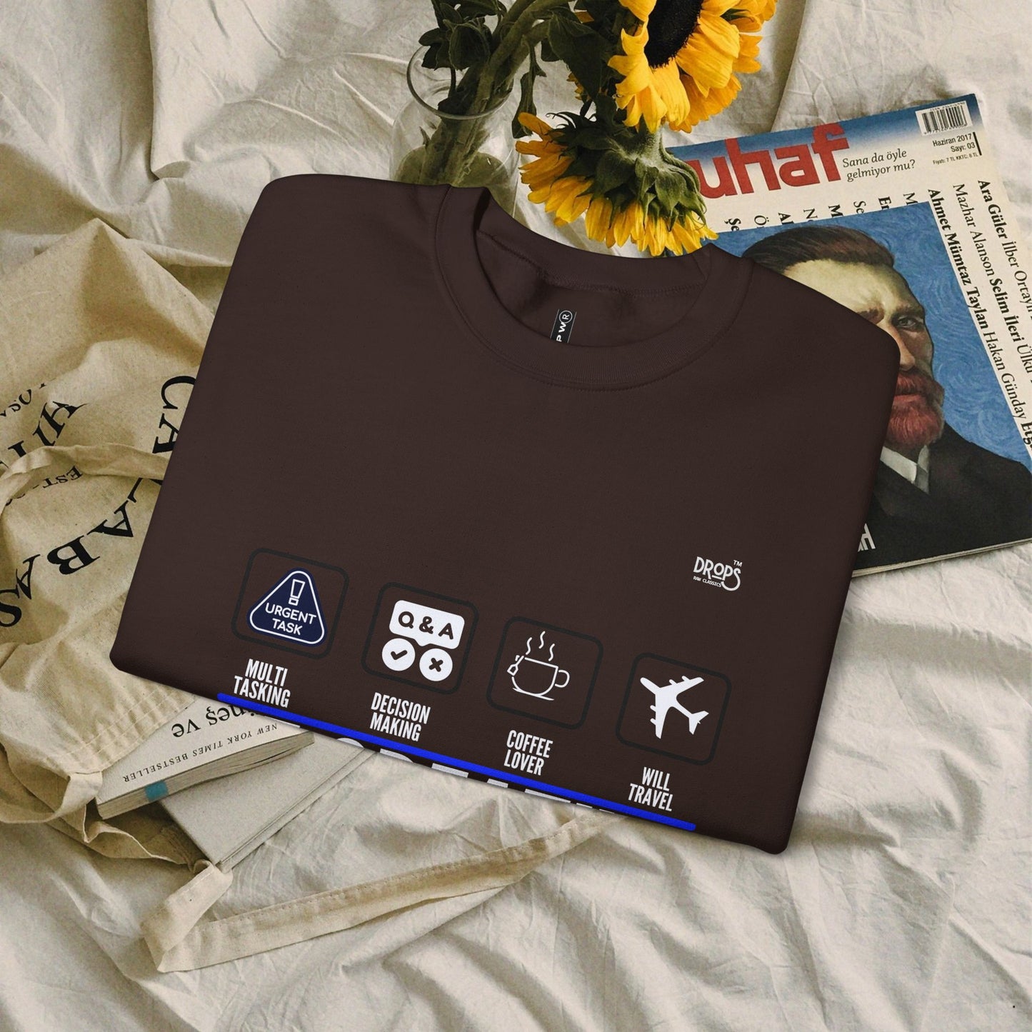 Unisex Heavy Blend™ Crewneck Sweatshirt_ N2 Sports Series UHBCSS PT2WW004_ Limited Edition 'DROPS' Brand Sweatshirt by WesternWaves: