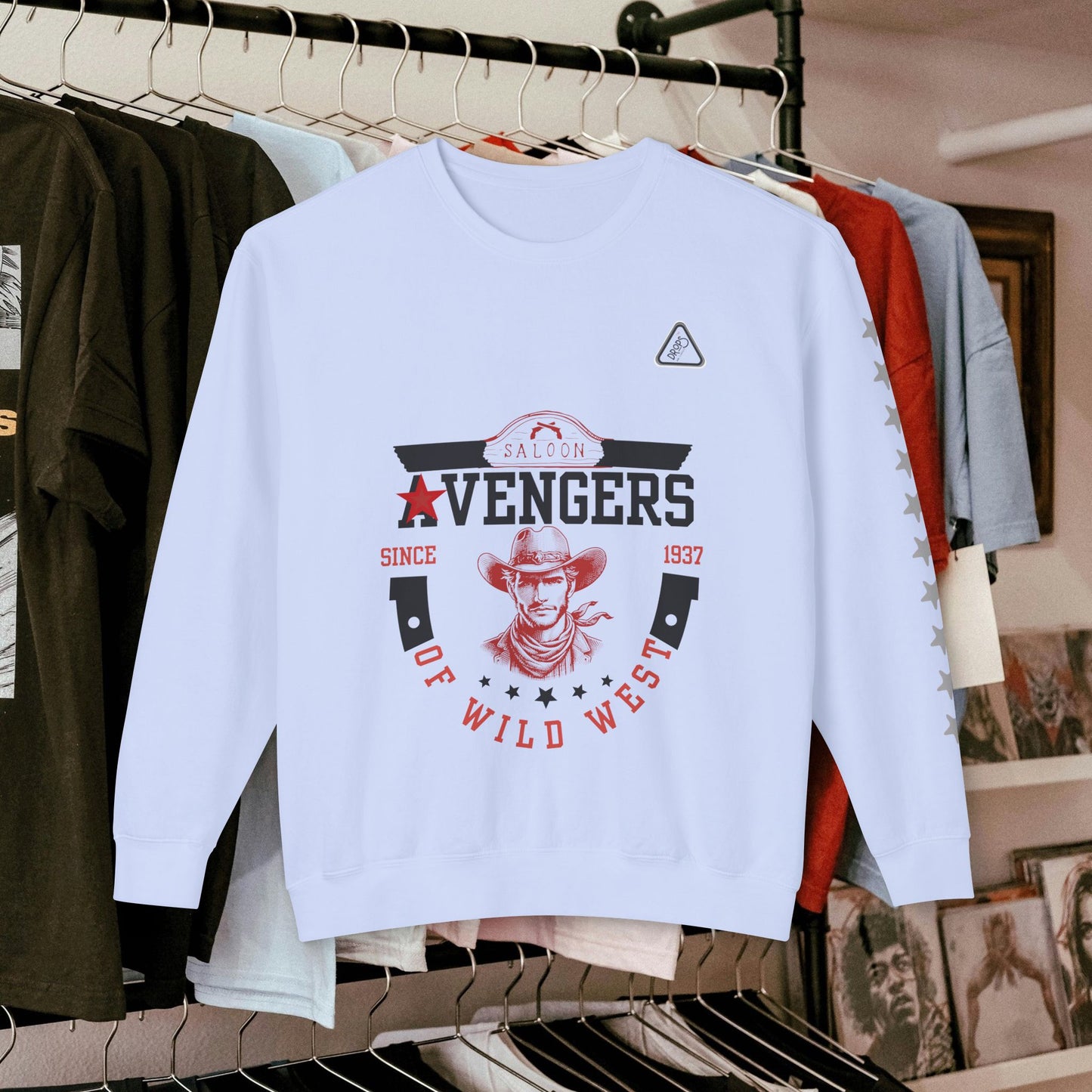 Unisex Lightweight Sweatshirt_ N7* Series USLWSS PT2WW002_ Limited Edition by WesternWaves: