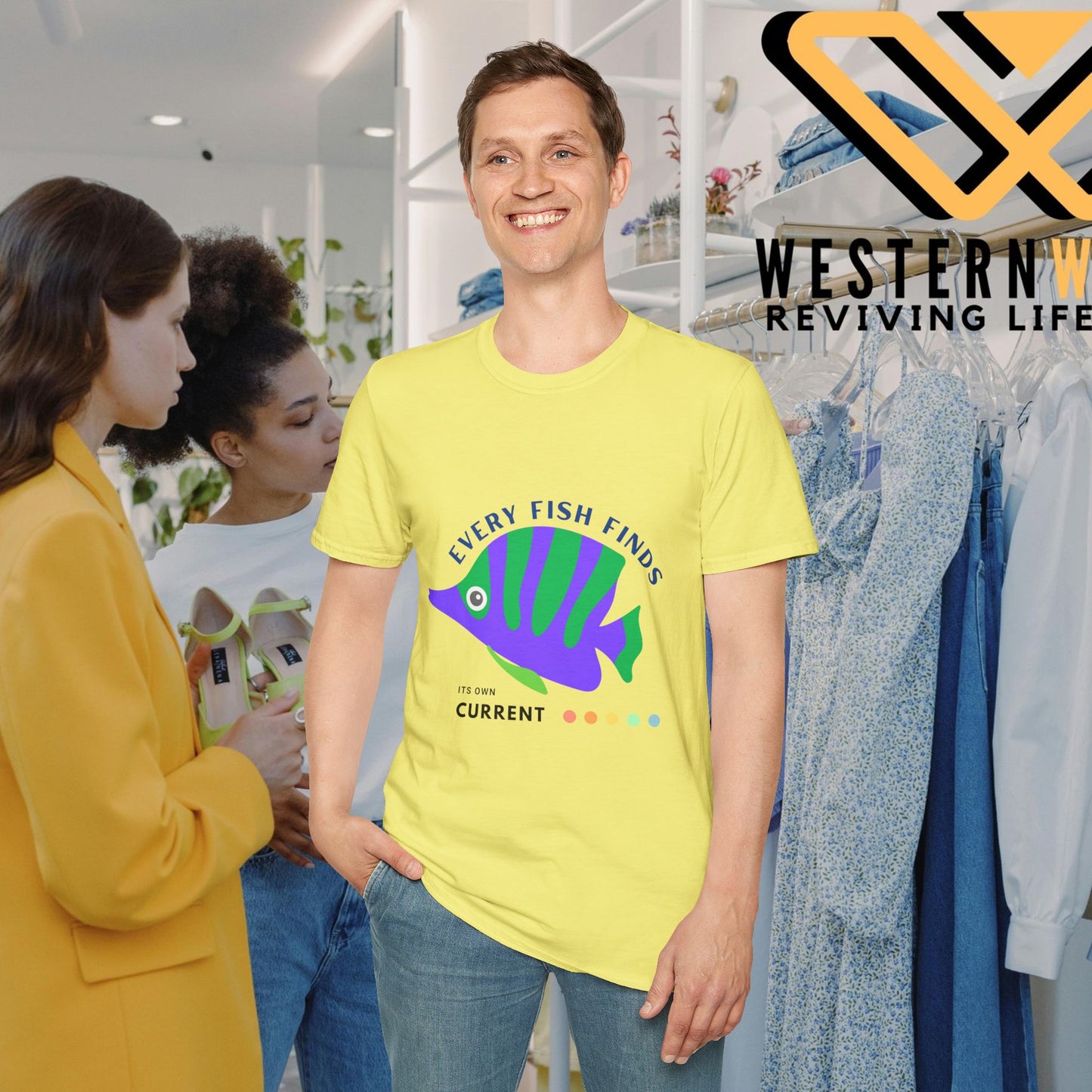 Unisex Softstyle T-Shirt_ N+ Series USSTS FT2WW009_ Limited Edition by WesternWaves: