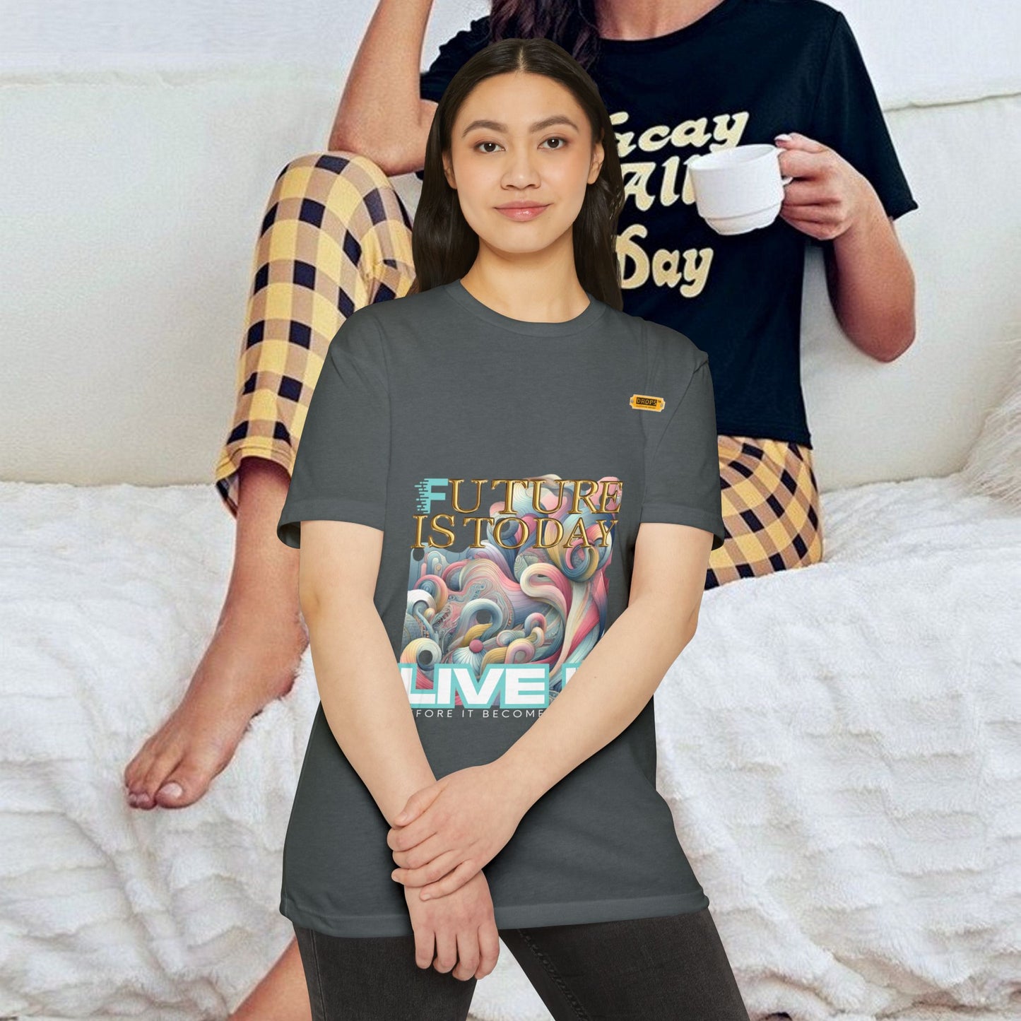 Unisex CVC Jersey T-shirt_ 16 June 2025_ Limited Edition Casual Fashion by WesternWaves:
