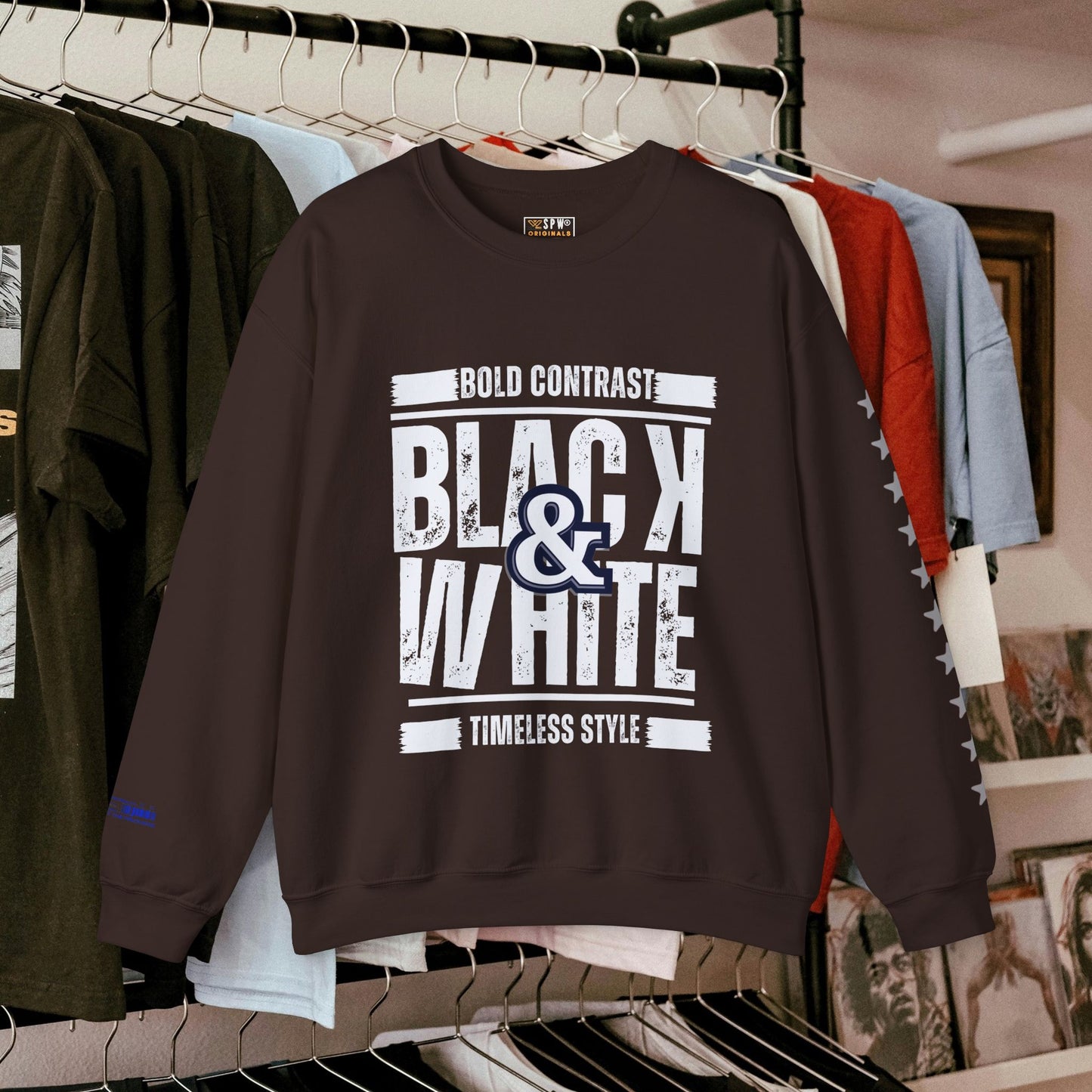 Unisex Heavy Blend™ Crewneck Sweatshirt_ N+ Series UHBCSS PT2WW028_ Limited Edition by WesternWaves: