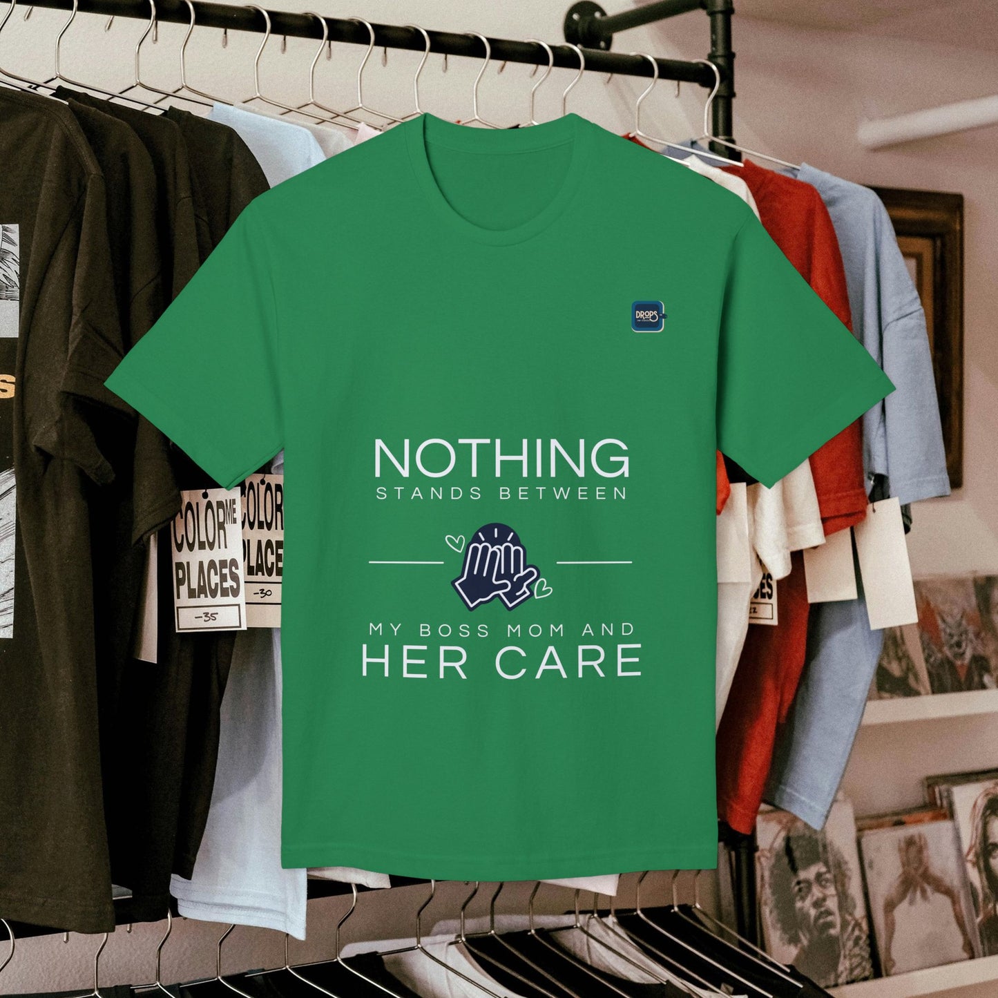 Unisex Midweight T-shirt, Made in USA_ N+ Series UMTS PT2WW007_ Limited Edition Design by WesternWaves:
