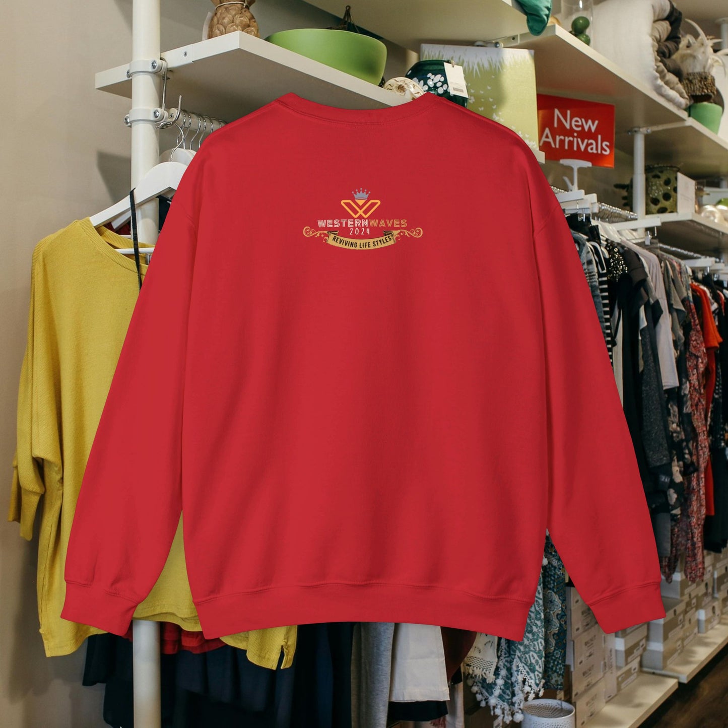 Unisex Heavy Blend™ Crewneck Sweatshirt_ N2+ Series UHBCSS PT2WW024_ Limited Edition Pure Luxury for Every Occasion by WesternWaves: