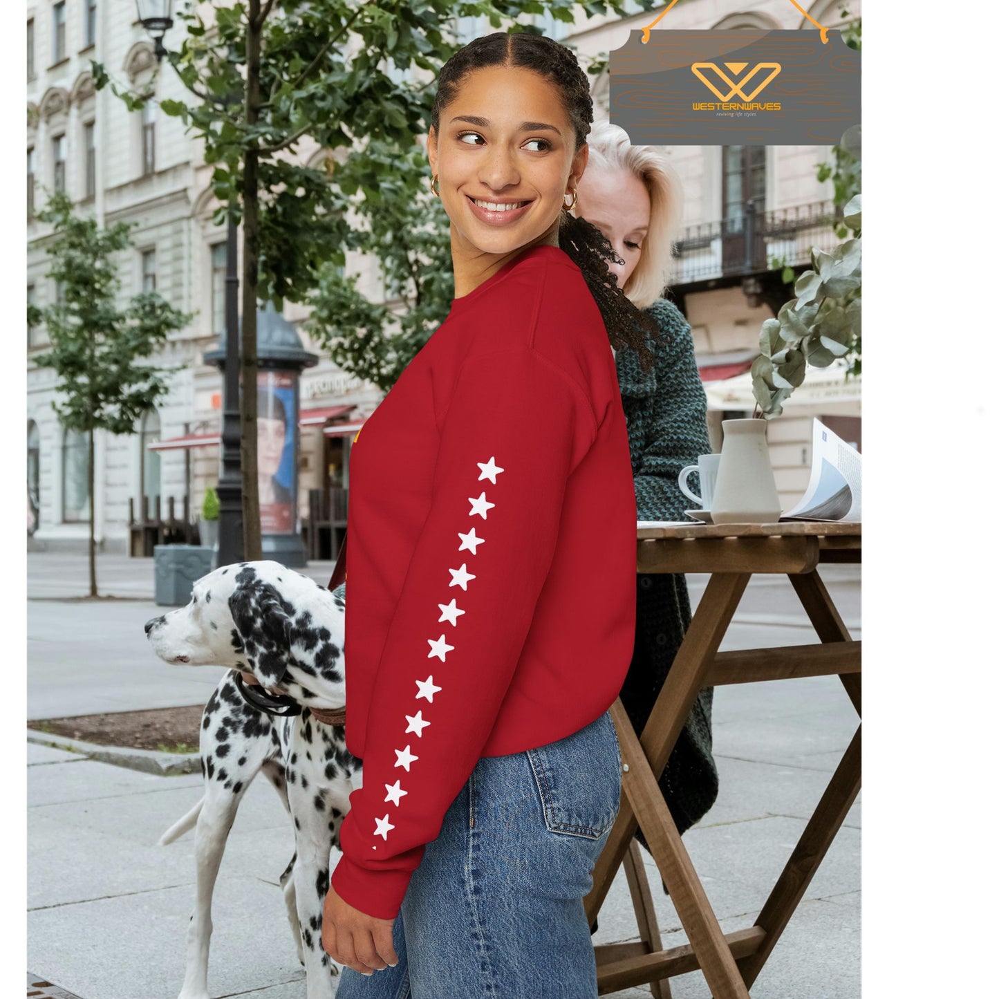 Unisex Heavy Blend™ Crewneck Sweatshirt_ N3+ Series UHBCSS PT2WW005_ Limited Edition Pure Luxury By WesternWaves: