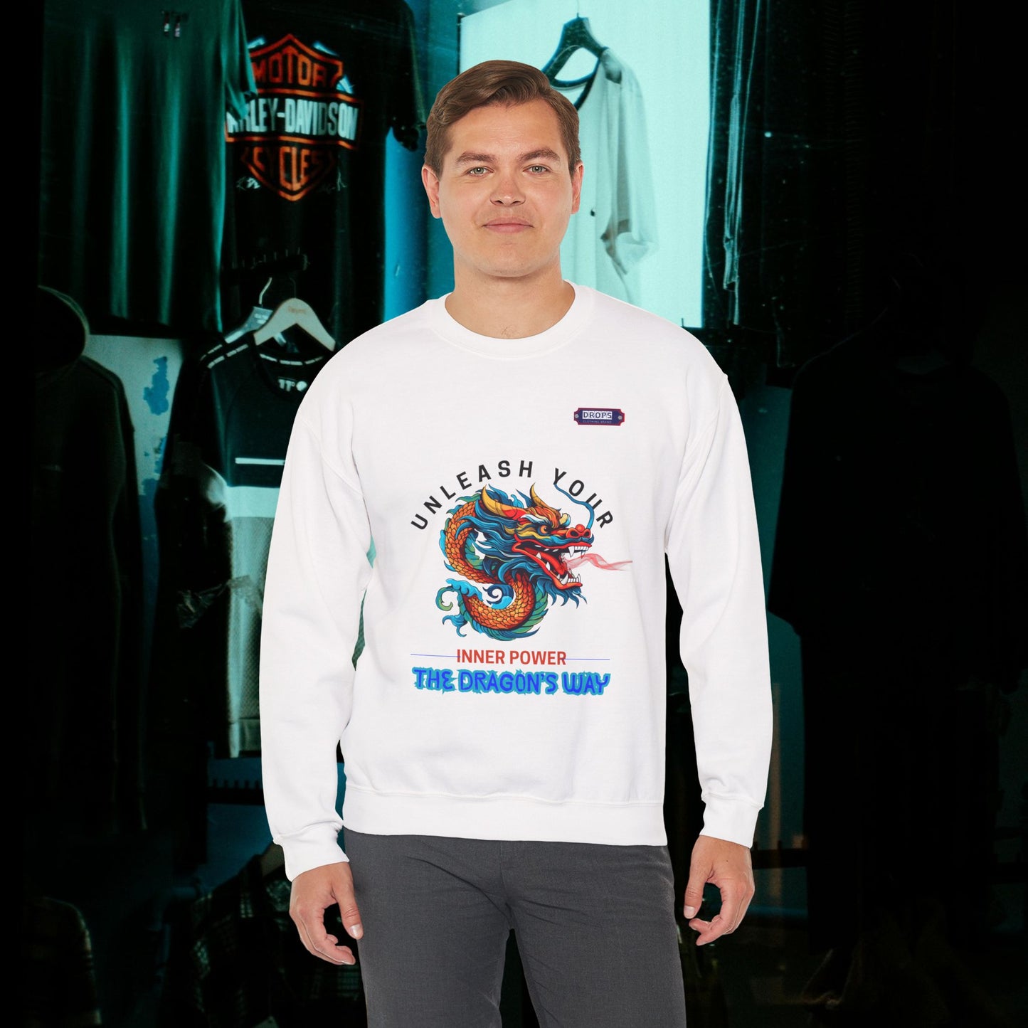 Unisex Heavy Blend™ Crewneck Sweatshirt_ N2 Series UHBCSS PT2WW007_ Limited Edition Pure Luxury for Every Occasion by WesternWaves: