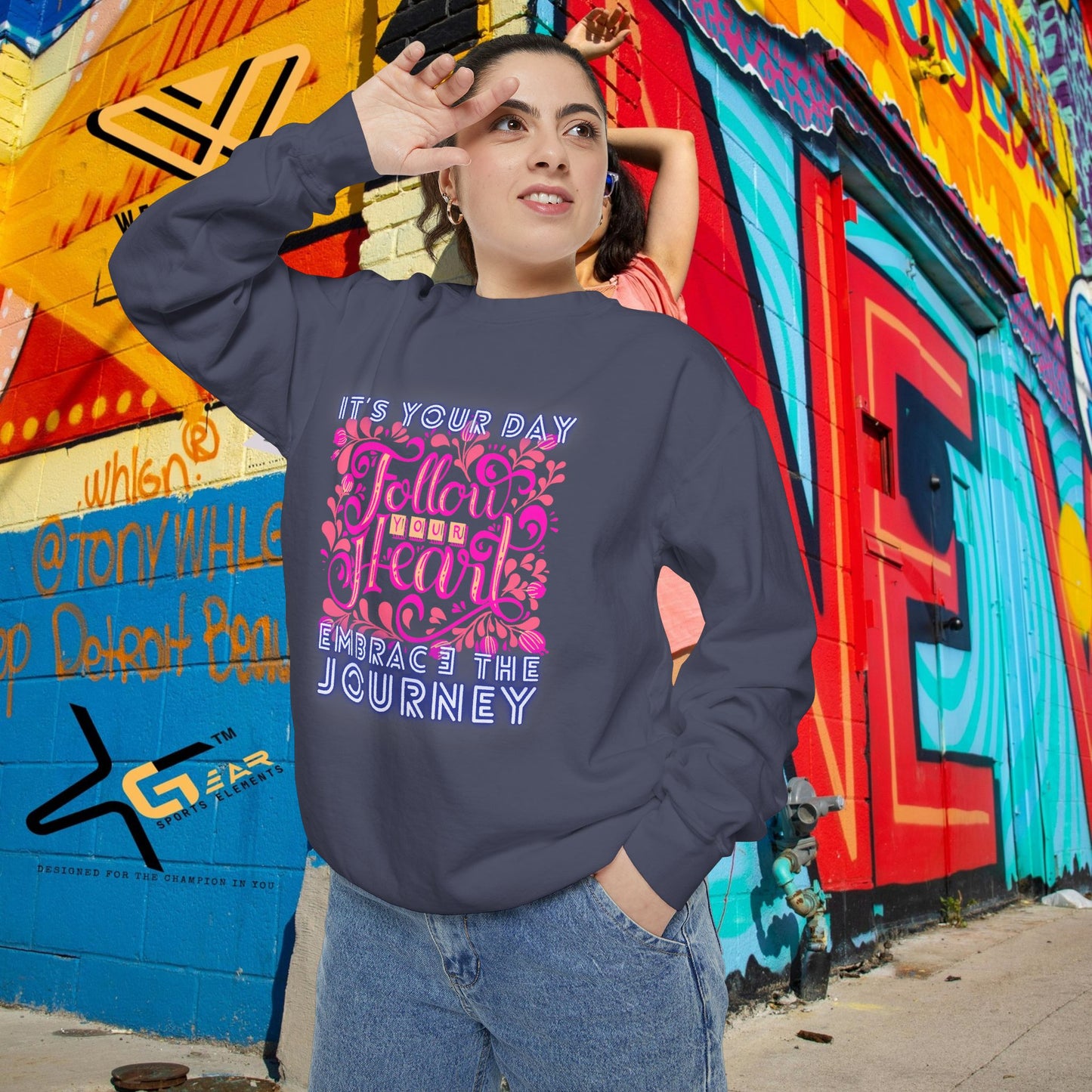 Unisex Garment-Dyed Sweatshirt_ N3+ Series UGDSS PT2WW001_ WesternWaves Limited Edition: