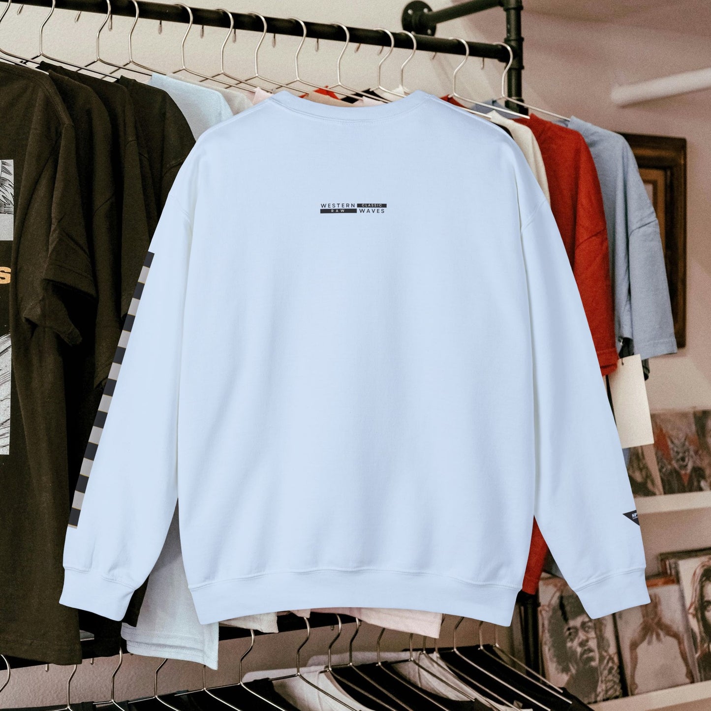 Unisex Heavy Blend™ Crewneck Sweatshirt_ N3+ Series UHBCSS PT2WW019_ Limited Edition by WesternWaves: