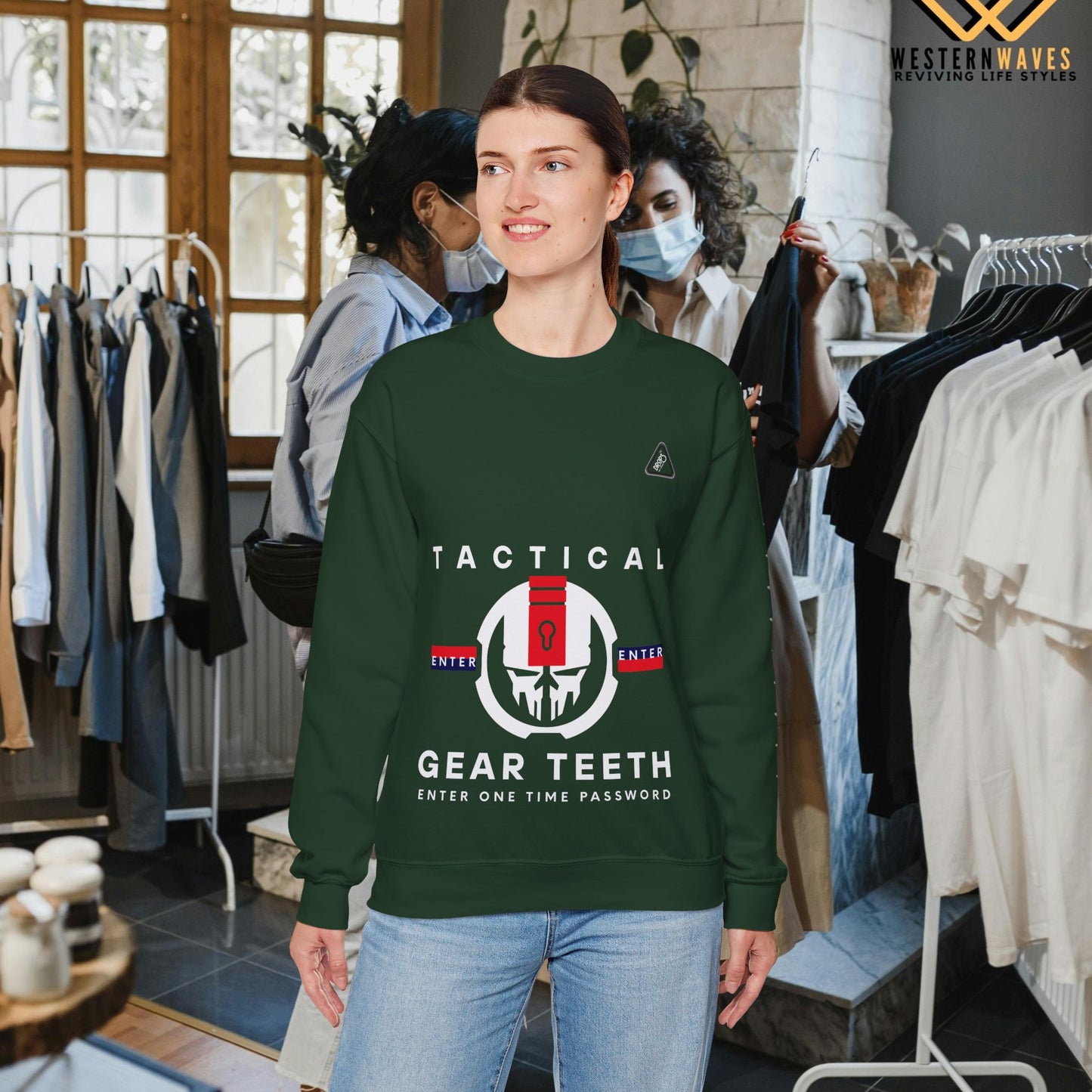 Unisex Heavy Blend™ Crewneck Sweatshirt_ N2 Series UHBCSS PT2WW005_ Limited Edition by WesternWaves: