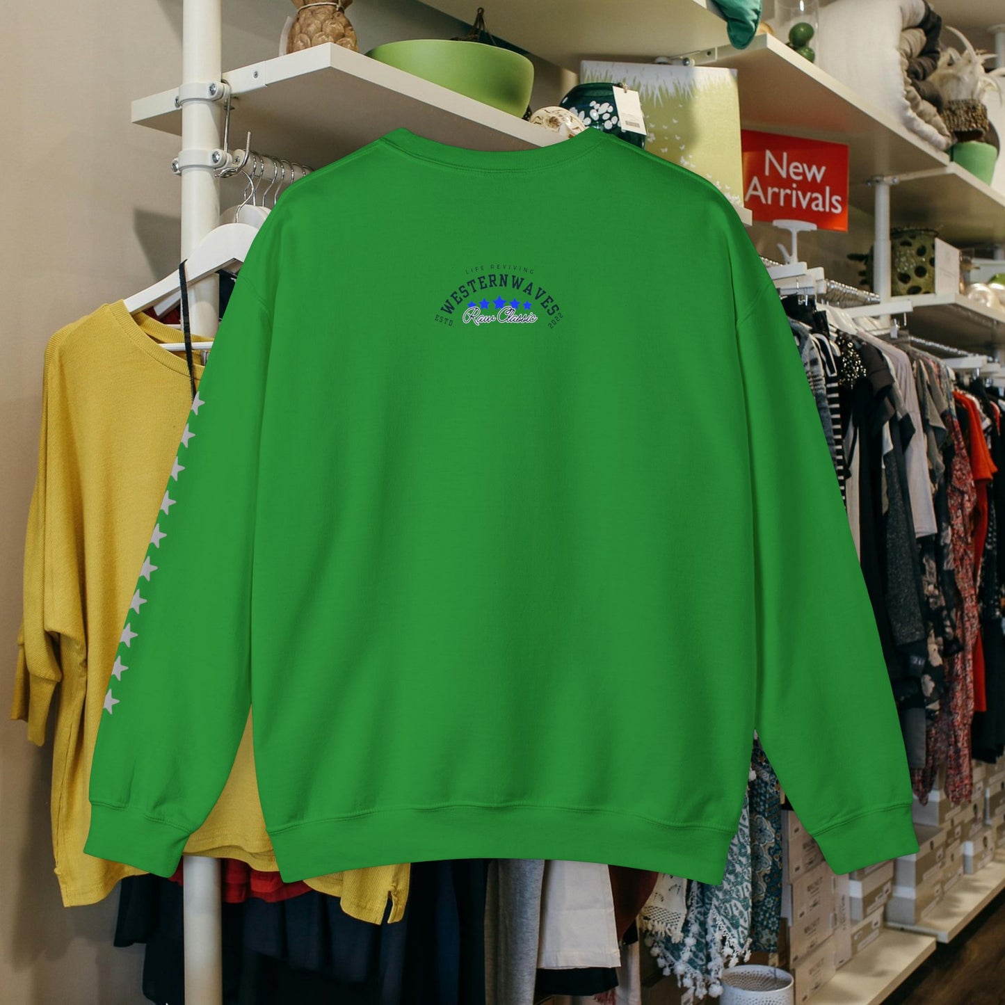 Unisex Heavy Blend™ Crewneck Sweatshirt_ N2 Sports Series UHBCSS PT2WW004_ Limited Edition 'DROPS' Brand Sweatshirt by WesternWaves: