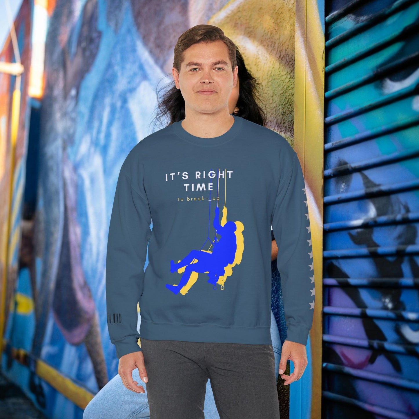 Unisex Heavy Blend™ Crewneck Sweatshirt_ N3+ Series UHBCSS PT2WW020_ Limited Edition by WesternWaves:
