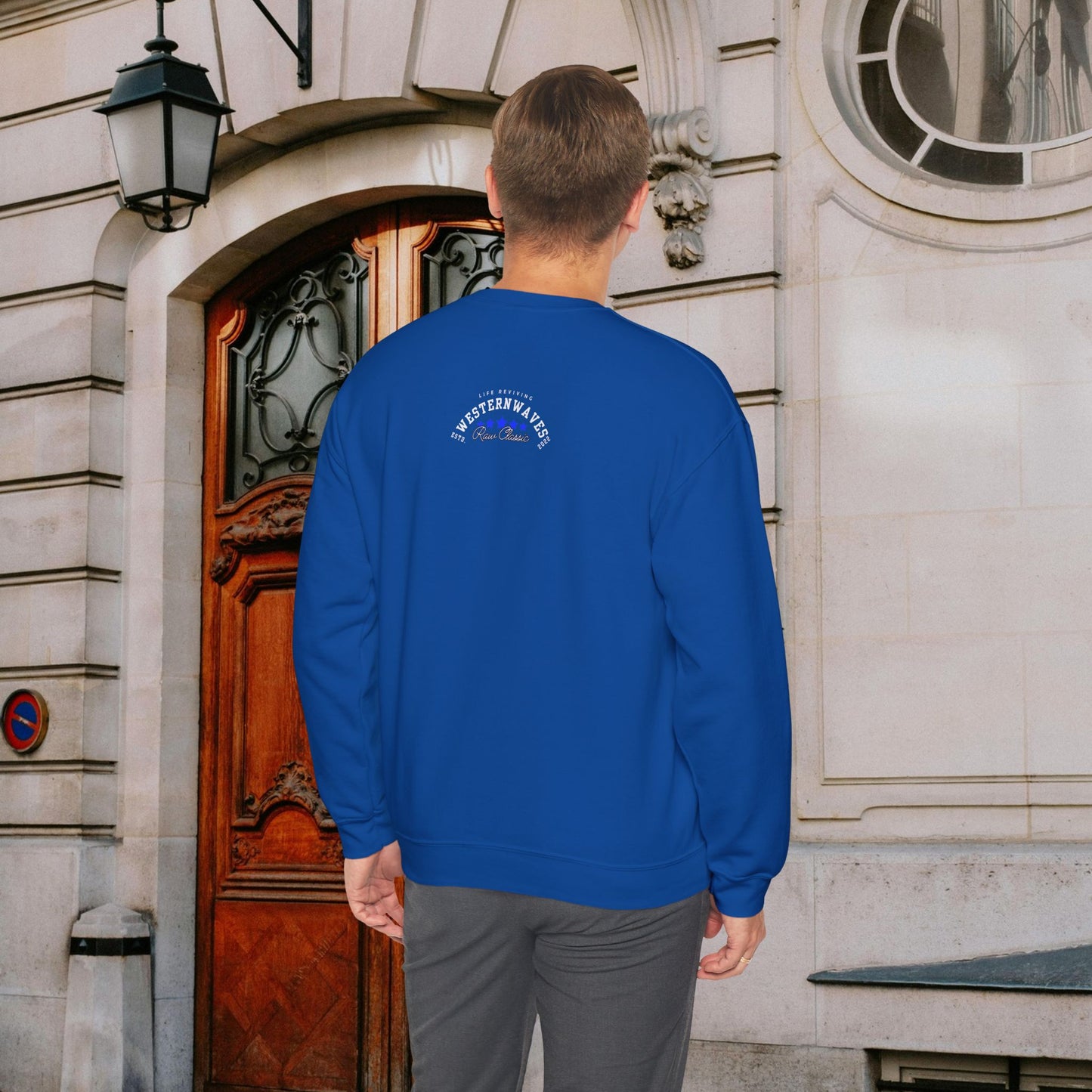 Unisex Heavy Blend™ Crewneck Sweatshirt_ N2 Sports Series UHBCSS PT2WW004_ Limited Edition 'DROPS' Brand Sweatshirt by WesternWaves: