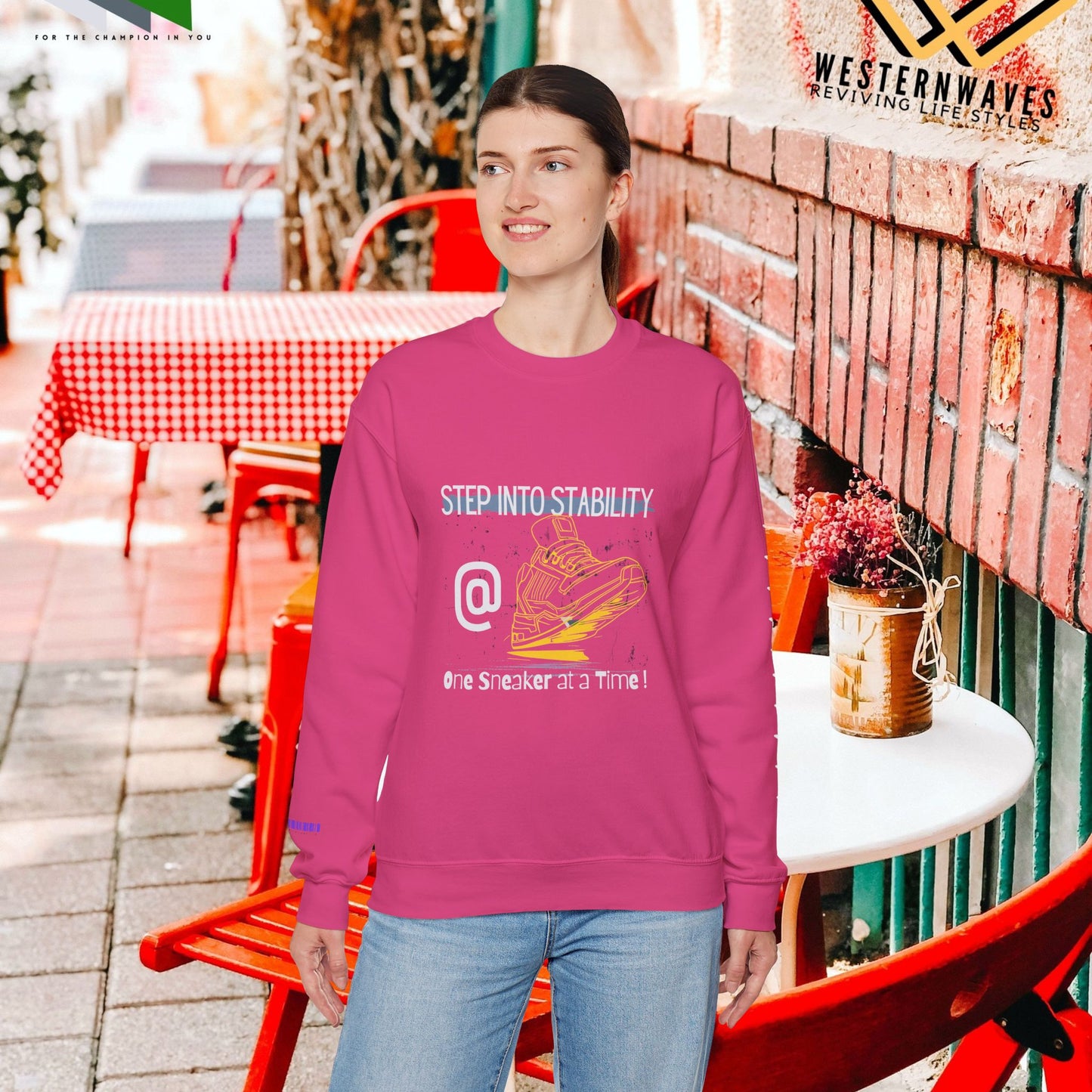 Unisex Heavy Blend™ Crewneck Sweatshirt_ N3+ Series UHBCSS PT2WW033_ Limited Edition Pure Luxury By WesternWaves: