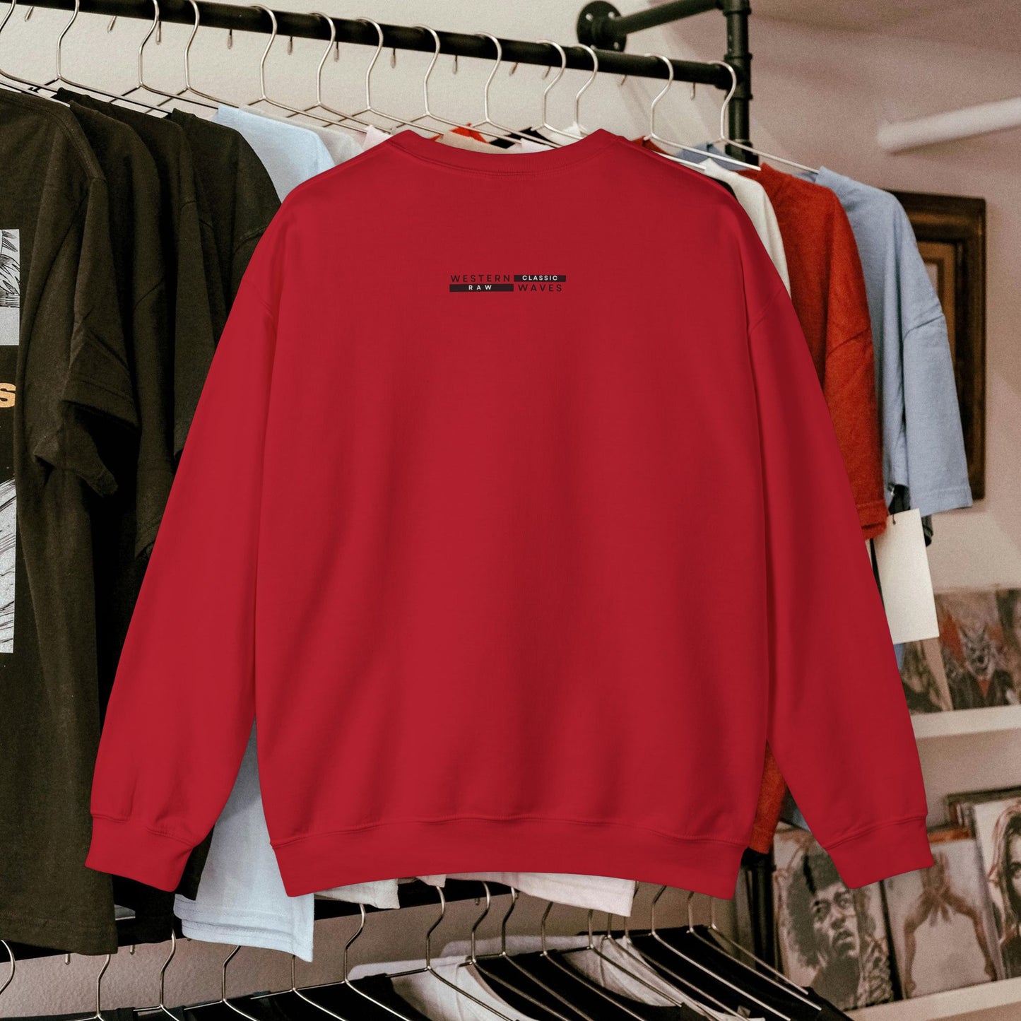 Unisex Heavy Blend™ Crewneck Sweatshirt_ N2 Series UHBCSS PT2WW007_ Limited Edition Pure Luxury for Every Occasion by WesternWaves: