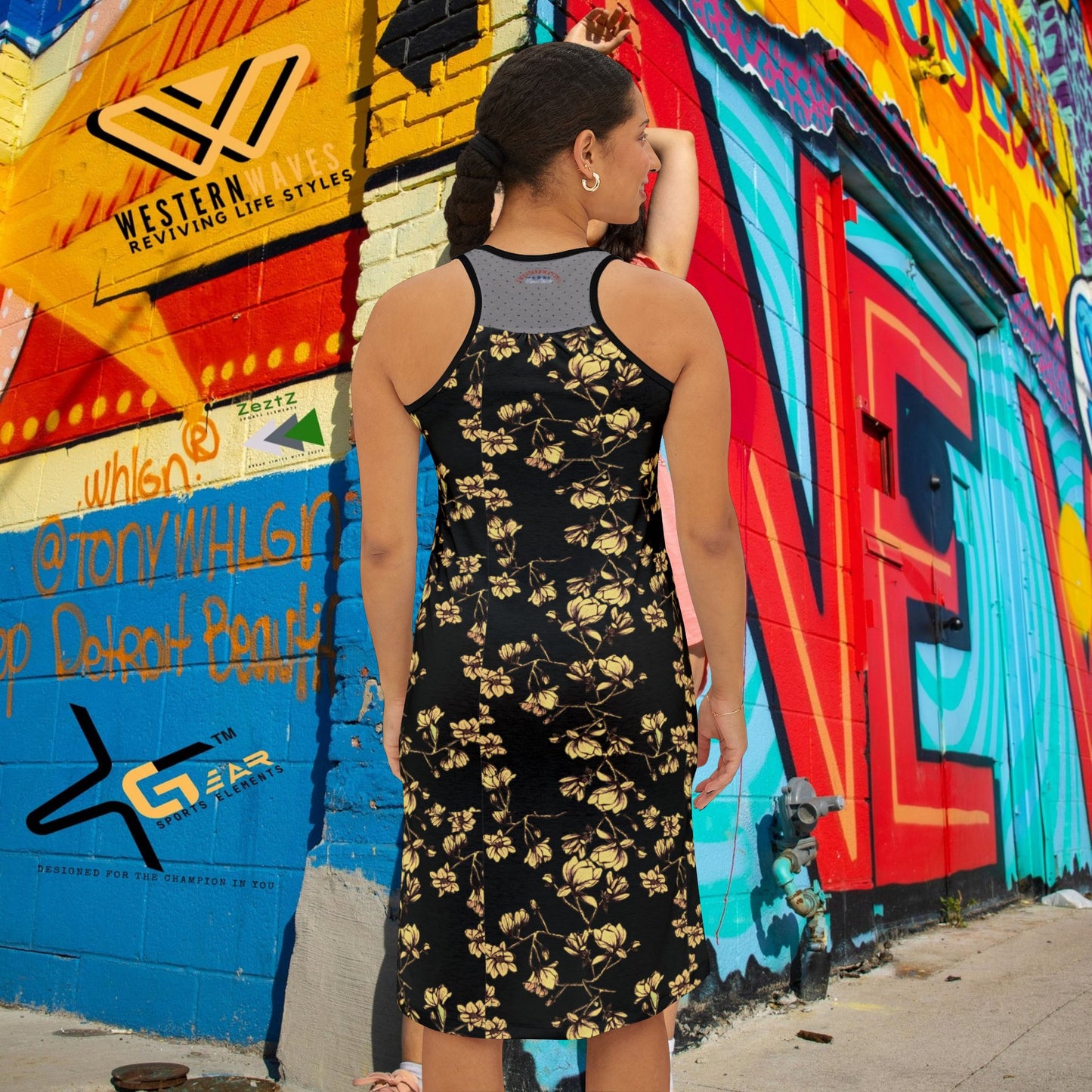 Women's Racerback Dress (AOP)_ N Series WRBD(AOP) PT2WW003_ Ultimate Comfort Limited Edition by WesternWaves: