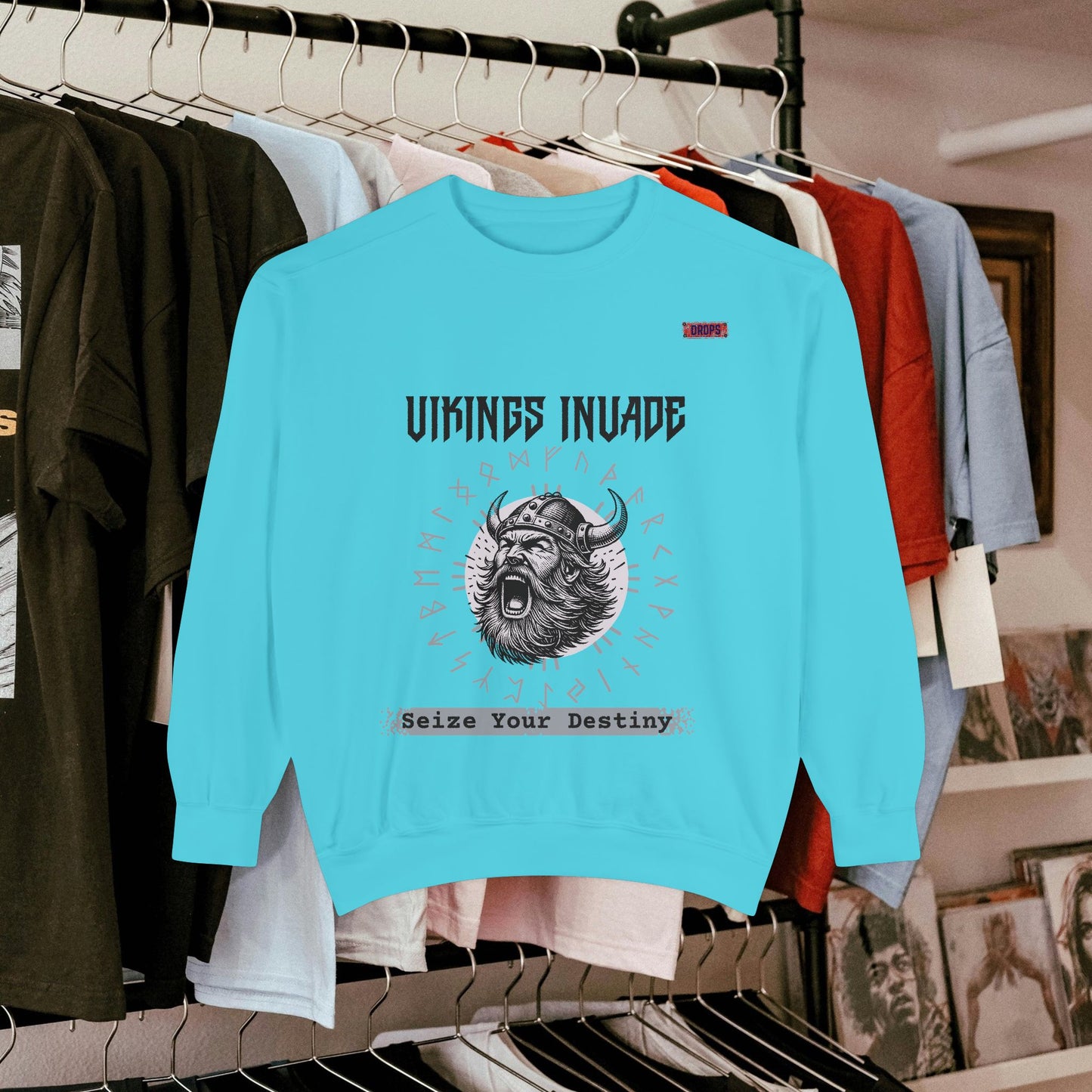 Unisex Garment-dyed Sweatshirt_ Series UWD 063_ Limited Edition Cozy Apparel for Adventurers by WesternWaves: