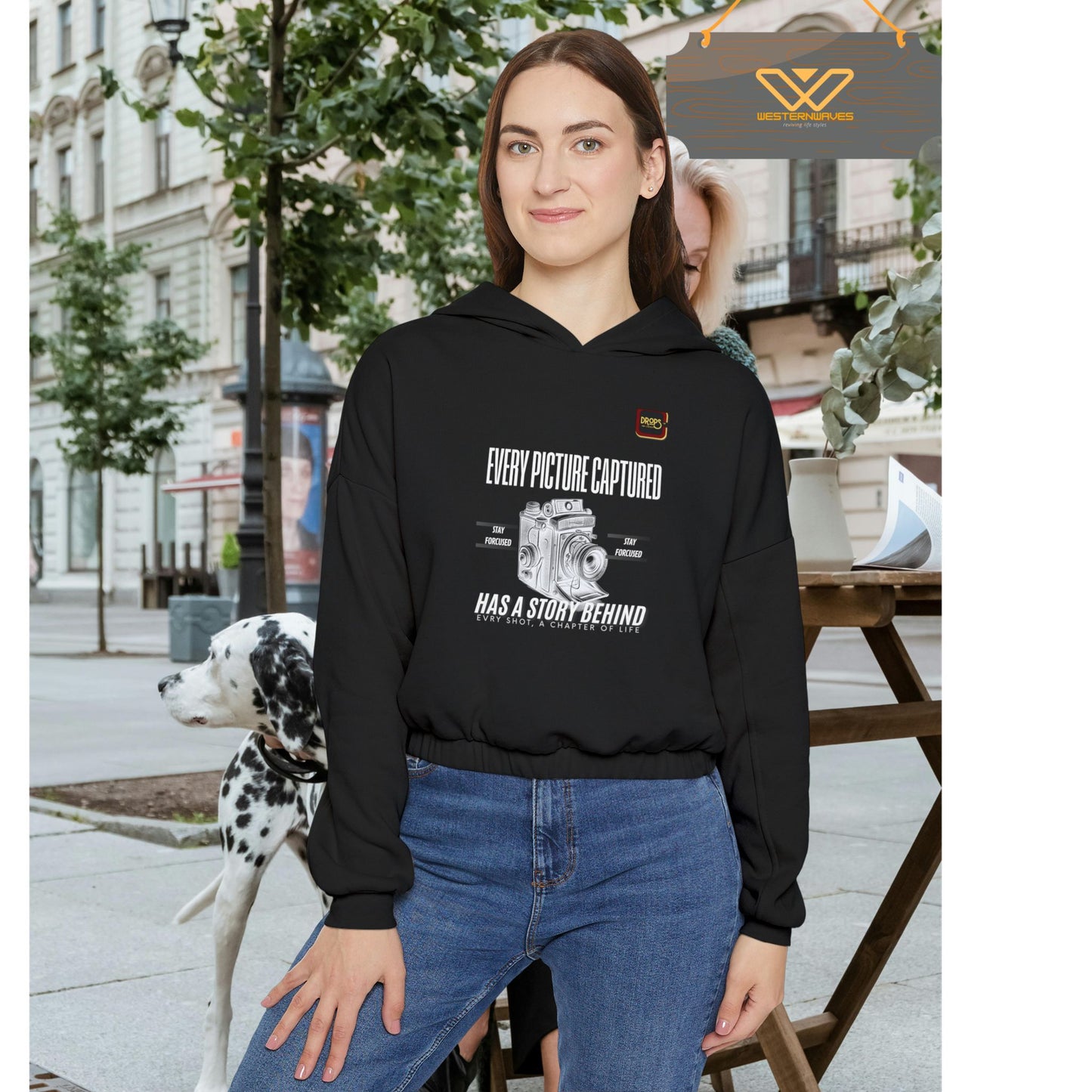 Cinched Bottom Hoodie_ N7 Series CBHOODIE PT2WW001_ Limited Edition Stylish & Inspirational Hoodie by WesternWaves: