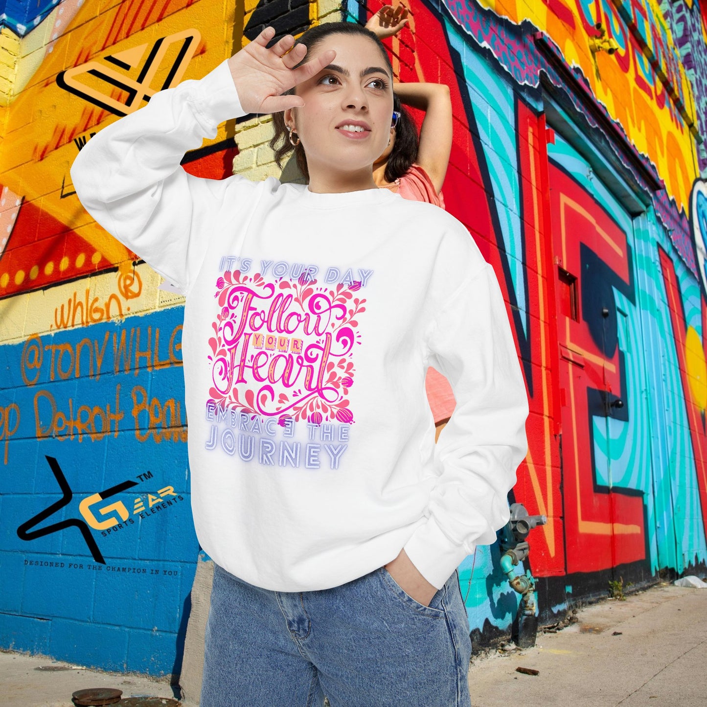Unisex Garment-Dyed Sweatshirt_ N3+ Series UGDSS PT2WW001_ WesternWaves Limited Edition: