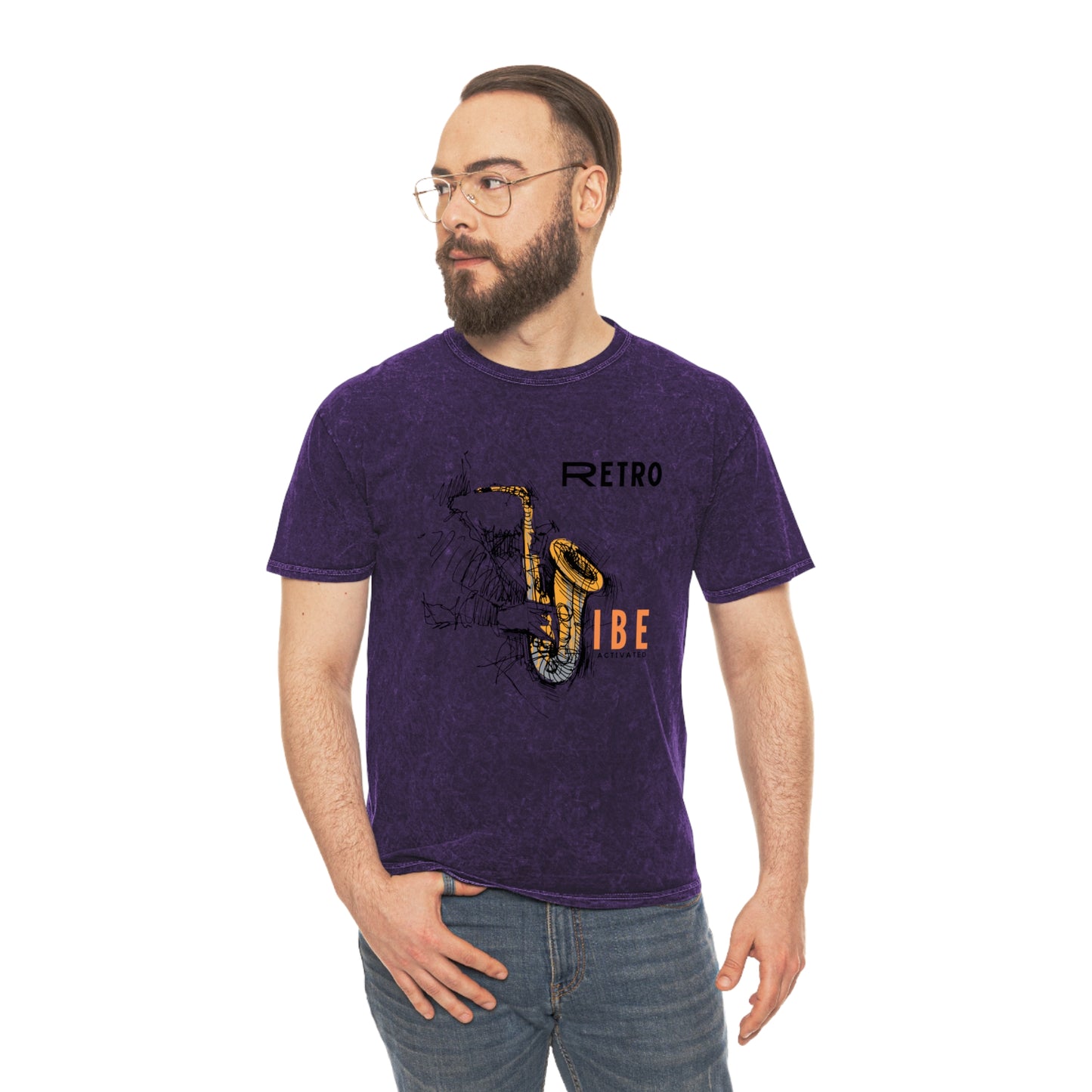 Unisex Mineral Wash T-Shirt_ N+ Series UMWTS PT2WW003_ Limited Edition Retro Revival Experience by WesternWaves: