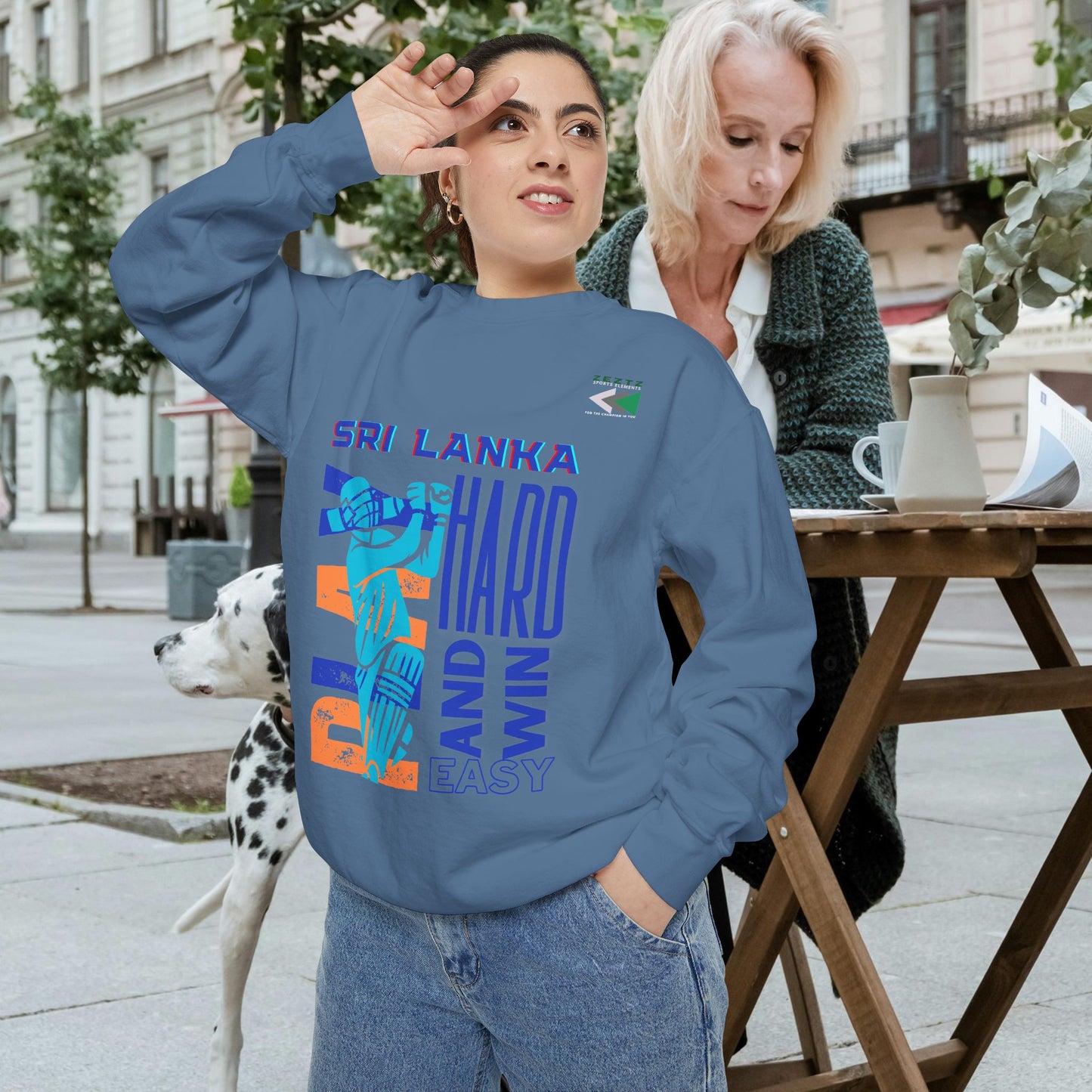 Unisex Garment-Dyed Sweatshirt_ N2 Series USGDSS PT2WW001_ Limited Edition Masterpiece of ‘ZeztZ’ Sports Brand Luxury & Casual Comfort by WesternWaves: