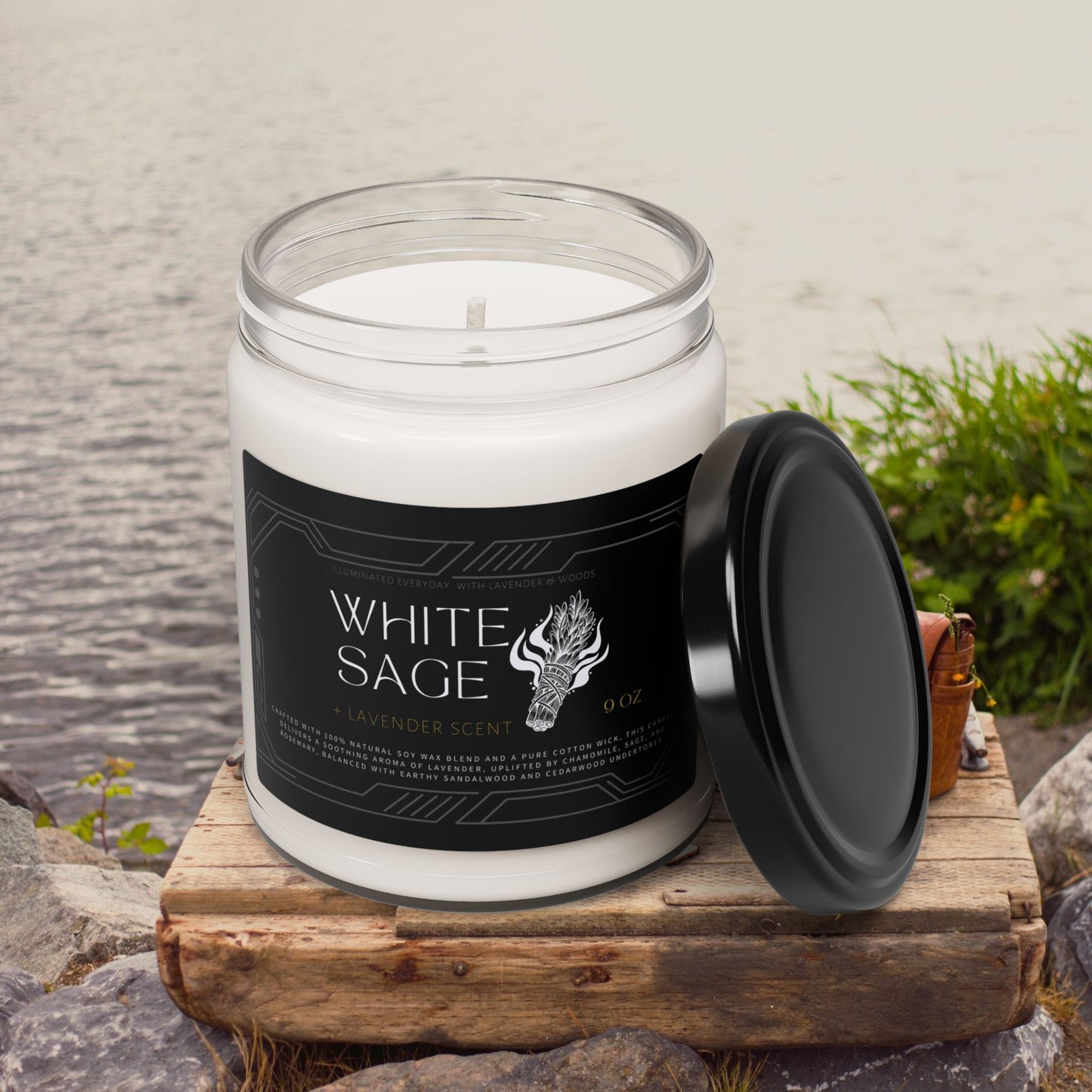 Soy Scents Candle_ White Sage_ N3+ Series SSCWS PT2WW001_ Limited Edition Immersive aroma by WesternWaves: