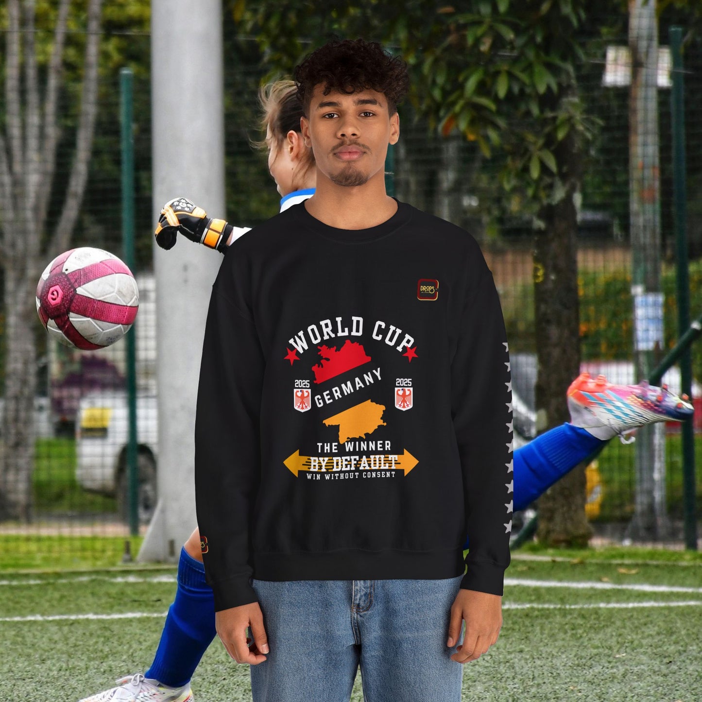 Unisex Sweatshirt_ N7+ Series USSS PT2WW001_ Germany The Winner by Default_ Limited Edition by WesternWaves: