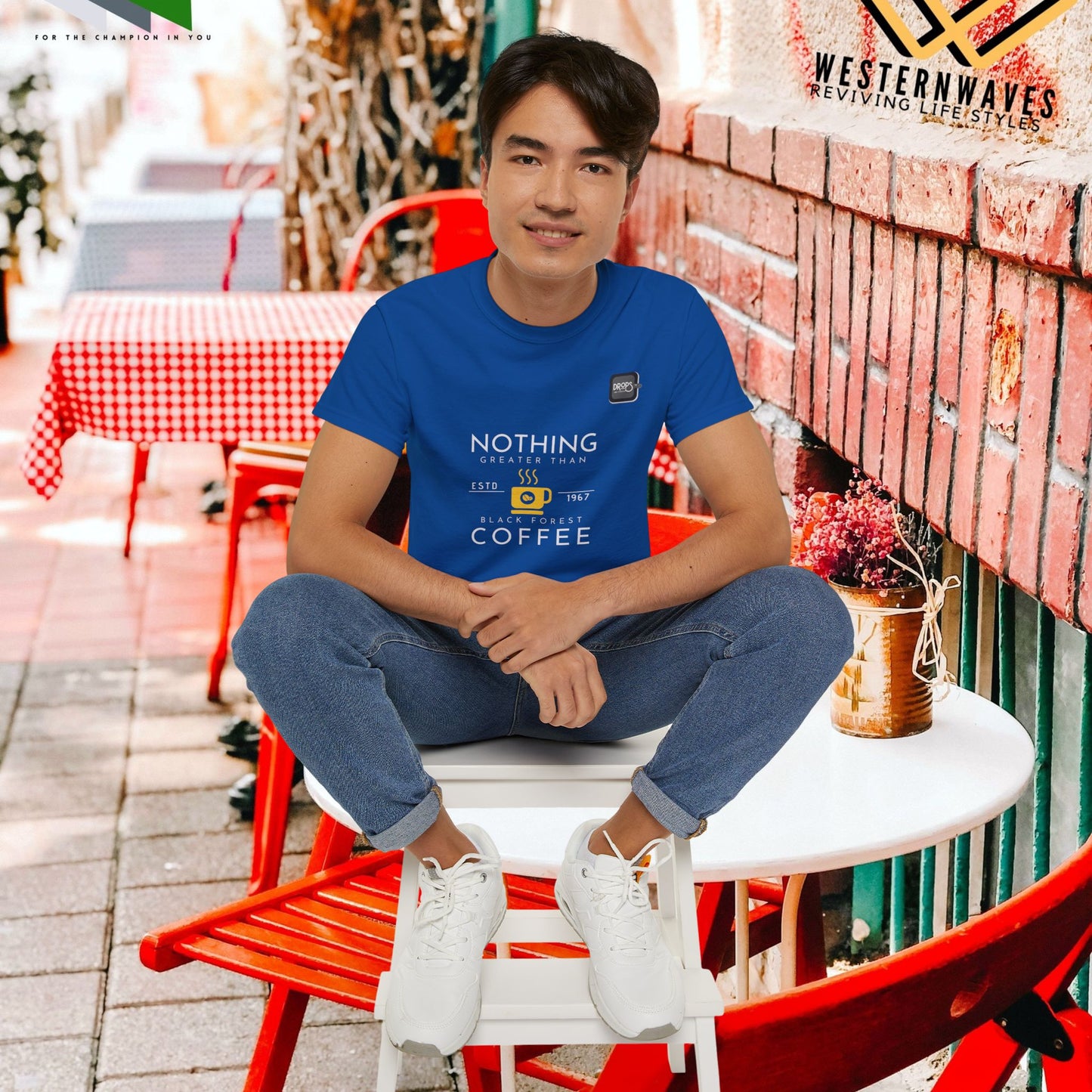 Unisex Ultra Cotton Tee_ Classic Comfort Unleashed_ N2+ Series USUCTEE PT2WW006_ Limited Edition Maximum Comfort & Style by WesternWaves: